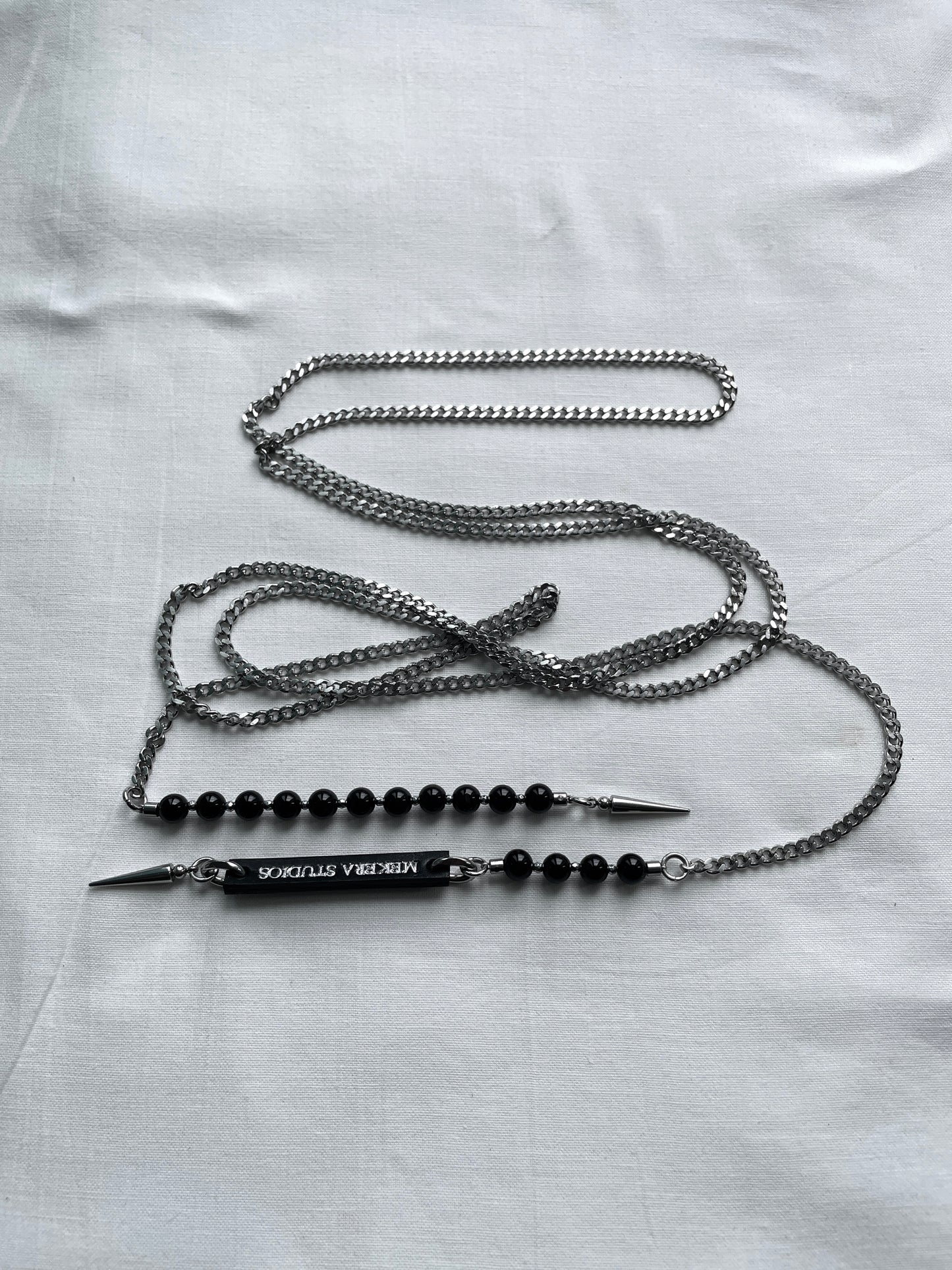 Collection { J } Onyx Necklace J-2 - MEKERA STUDIOS