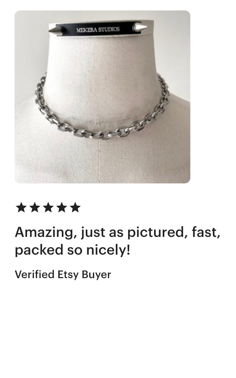 Cable Link Chain Necklace Stainless steel RTB-N5 - MEKERA STUDIOS