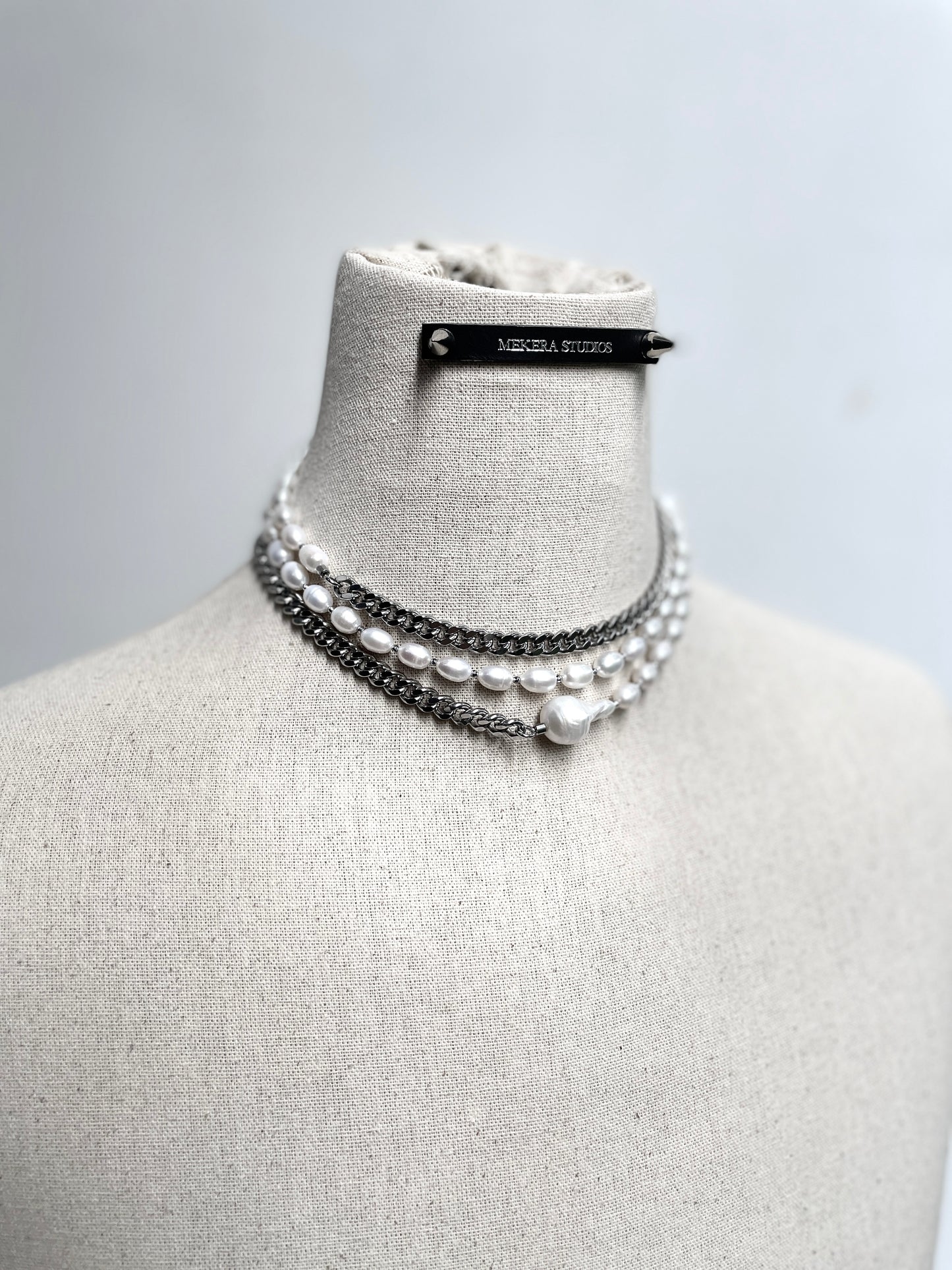 True Pearl Necklace NP14 Limited Edition Handcrafted - MEKERA STUDIOS