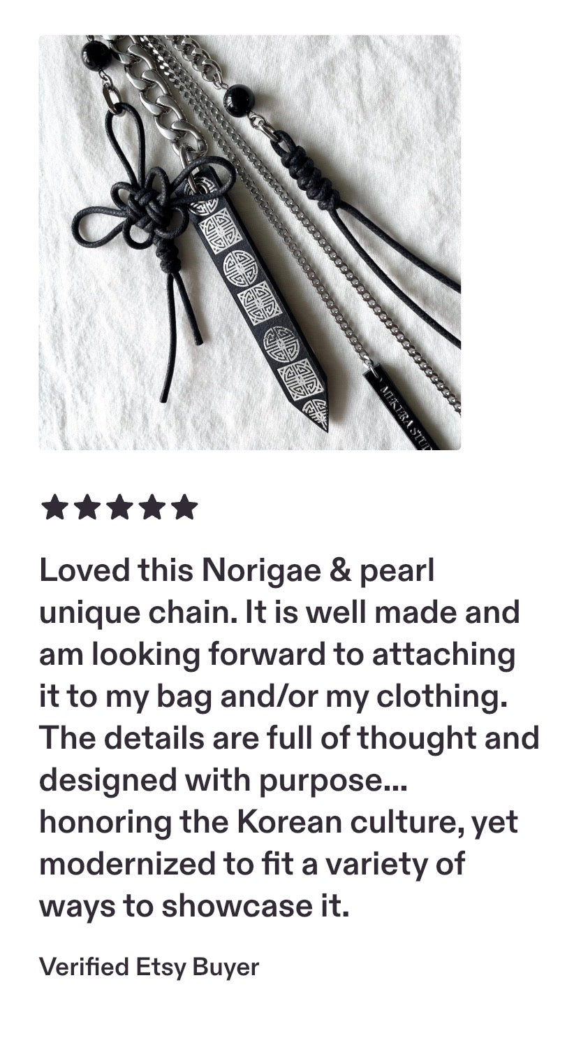 Korean Punk Keychain NORIGAE-5-RED, Handcrafted Norigae knot Pants chain, limited edition by artisans