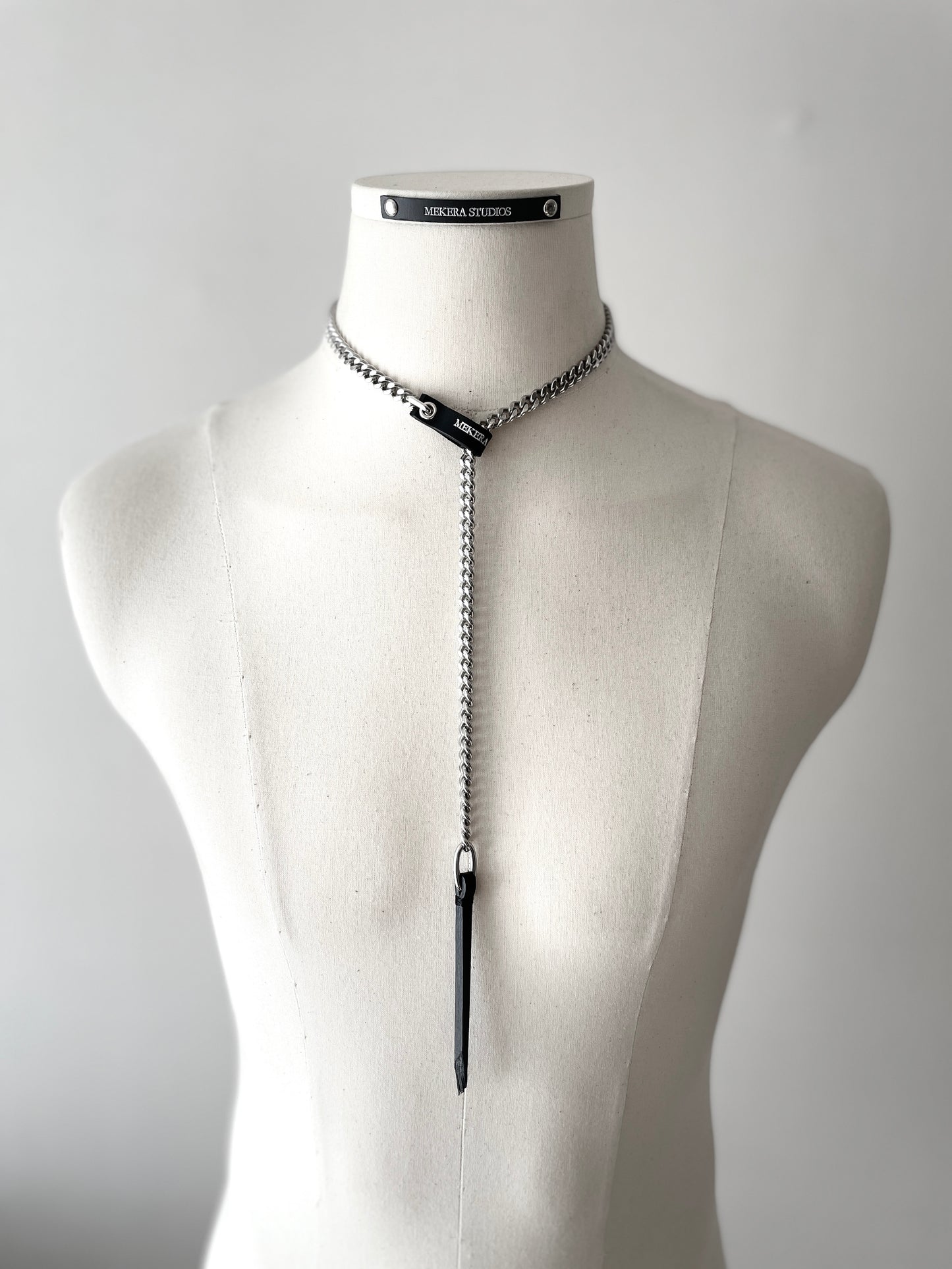 Wings9 - SOAR collection Leather Chain Necklace Limited Edition Handcrafted - MEKERA STUDIOS