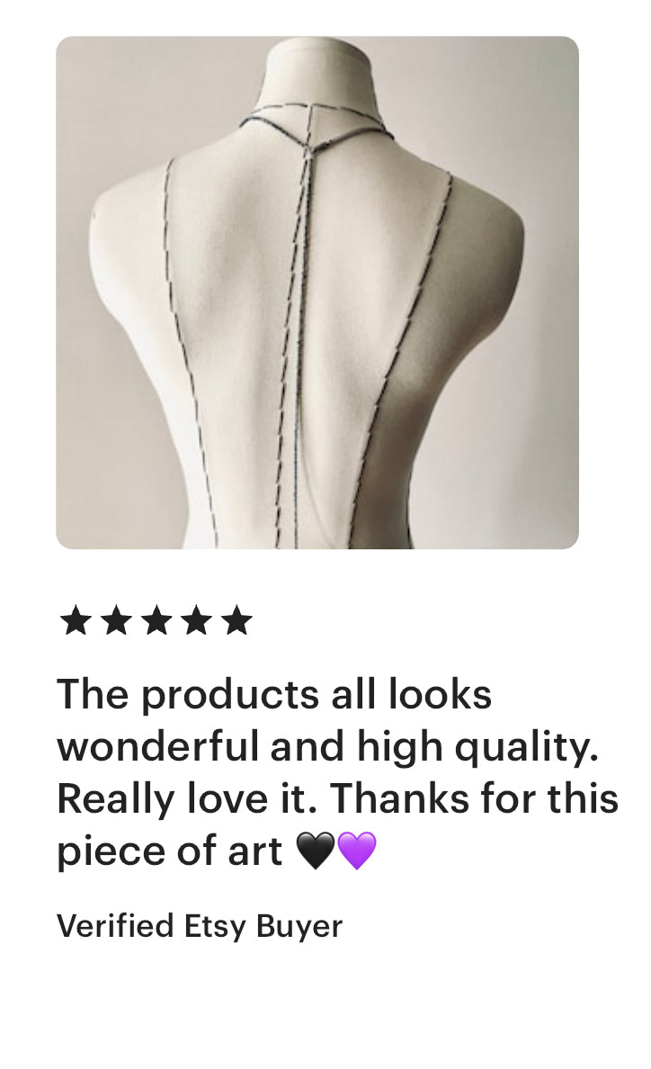 SP1 Sparkling Spinel Y Necklace Long chain Choker - MEKERA STUDIOS