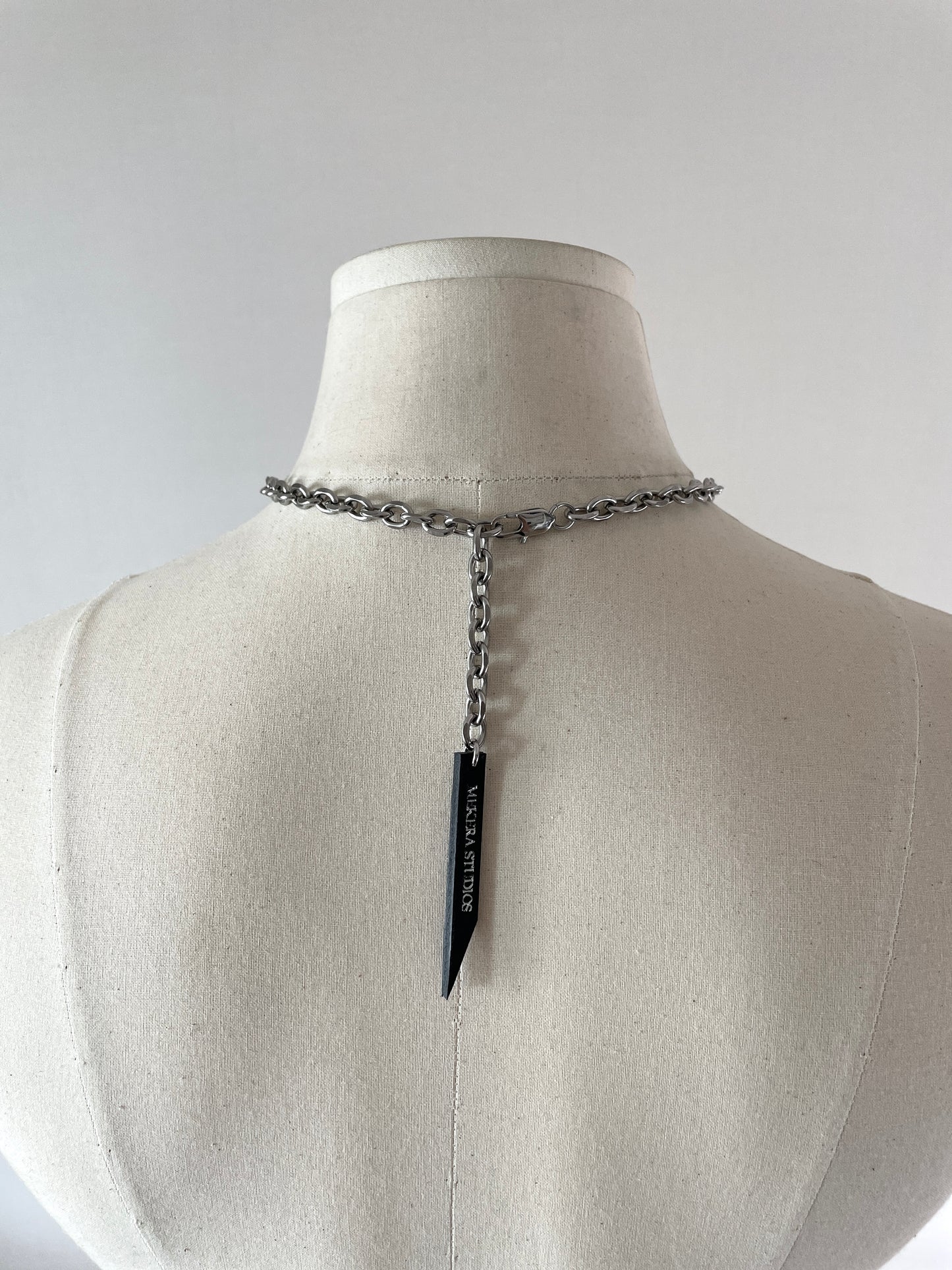 Initial S-3 수•繡•SU collection - Embroider Handcrafted Personal Name Pendants - MEKERA STUDIOS