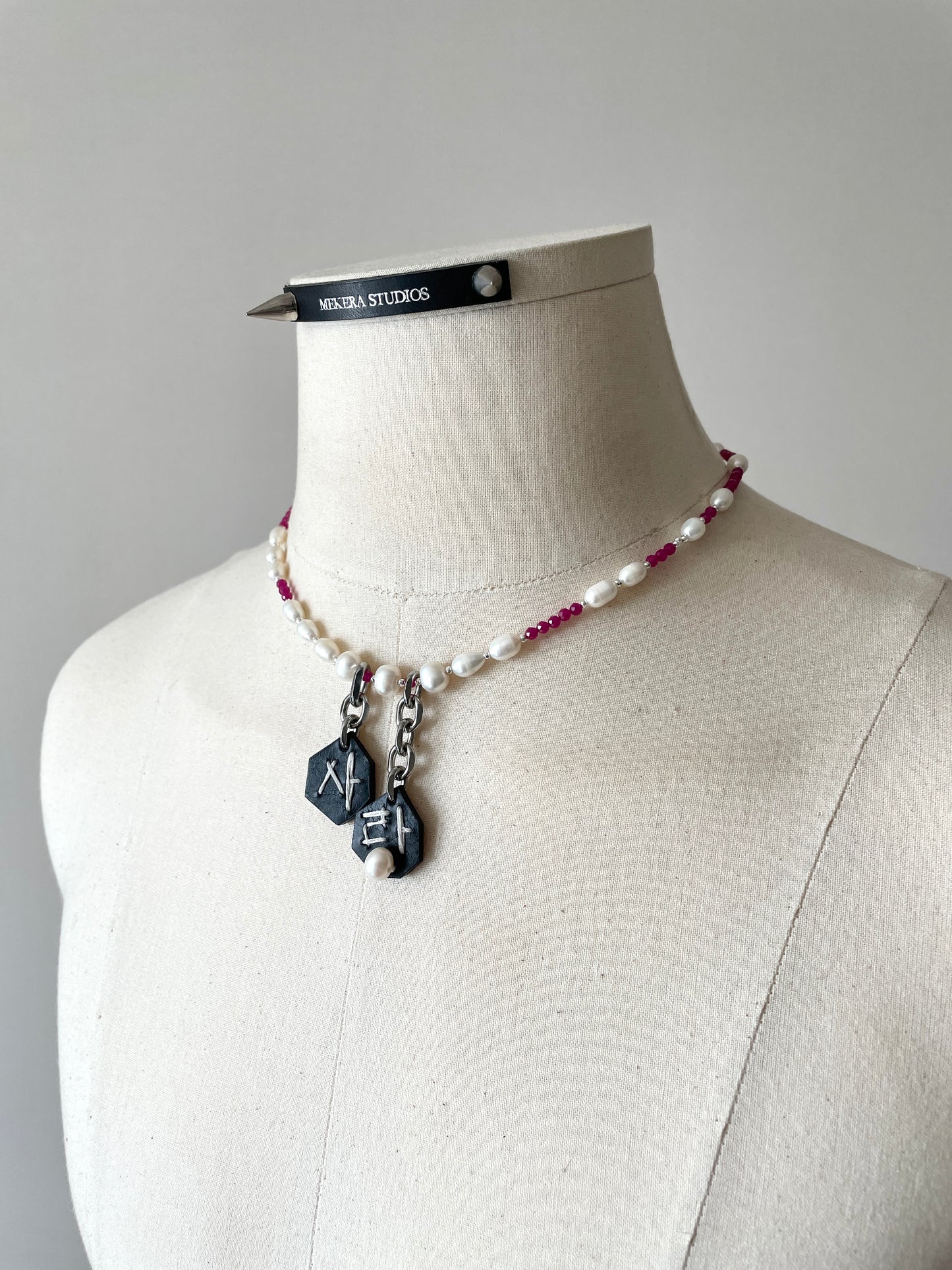 Korean Love S-7 수•繡•SU collection - Embroider Handcrafted Personal Name Pendants - MEKERA STUDIOS