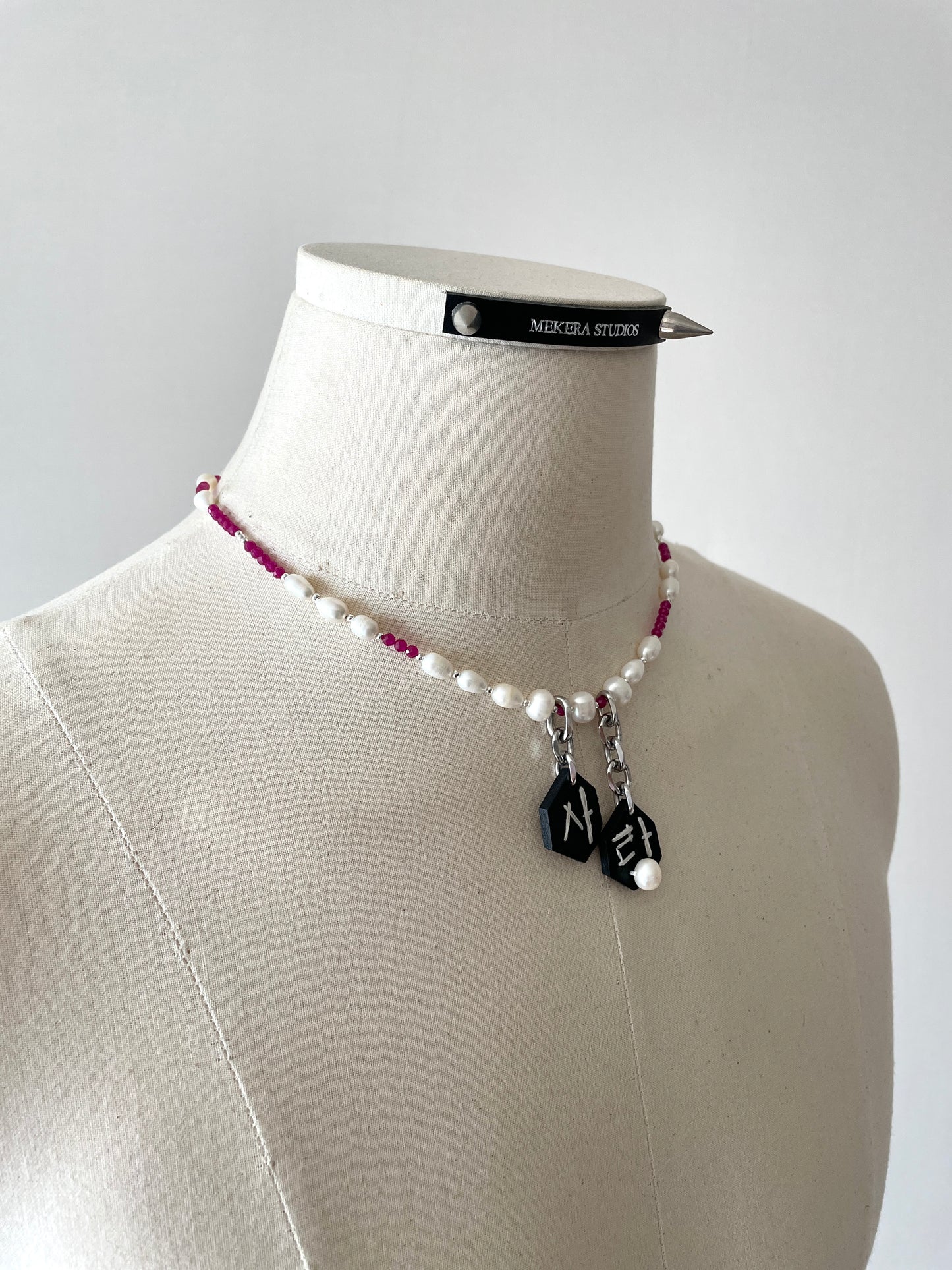 Korean Love S-7 수•繡•SU collection - Embroider Handcrafted Personal Name Pendants - MEKERA STUDIOS