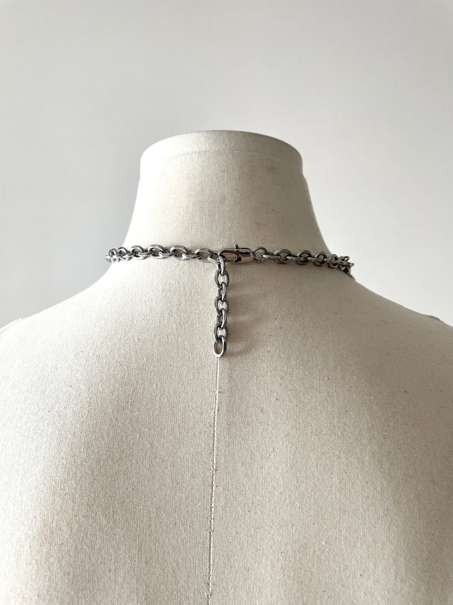 Layered Chain & Pearl Necklace J-4 Collection { J } - MEKERA STUDIOS