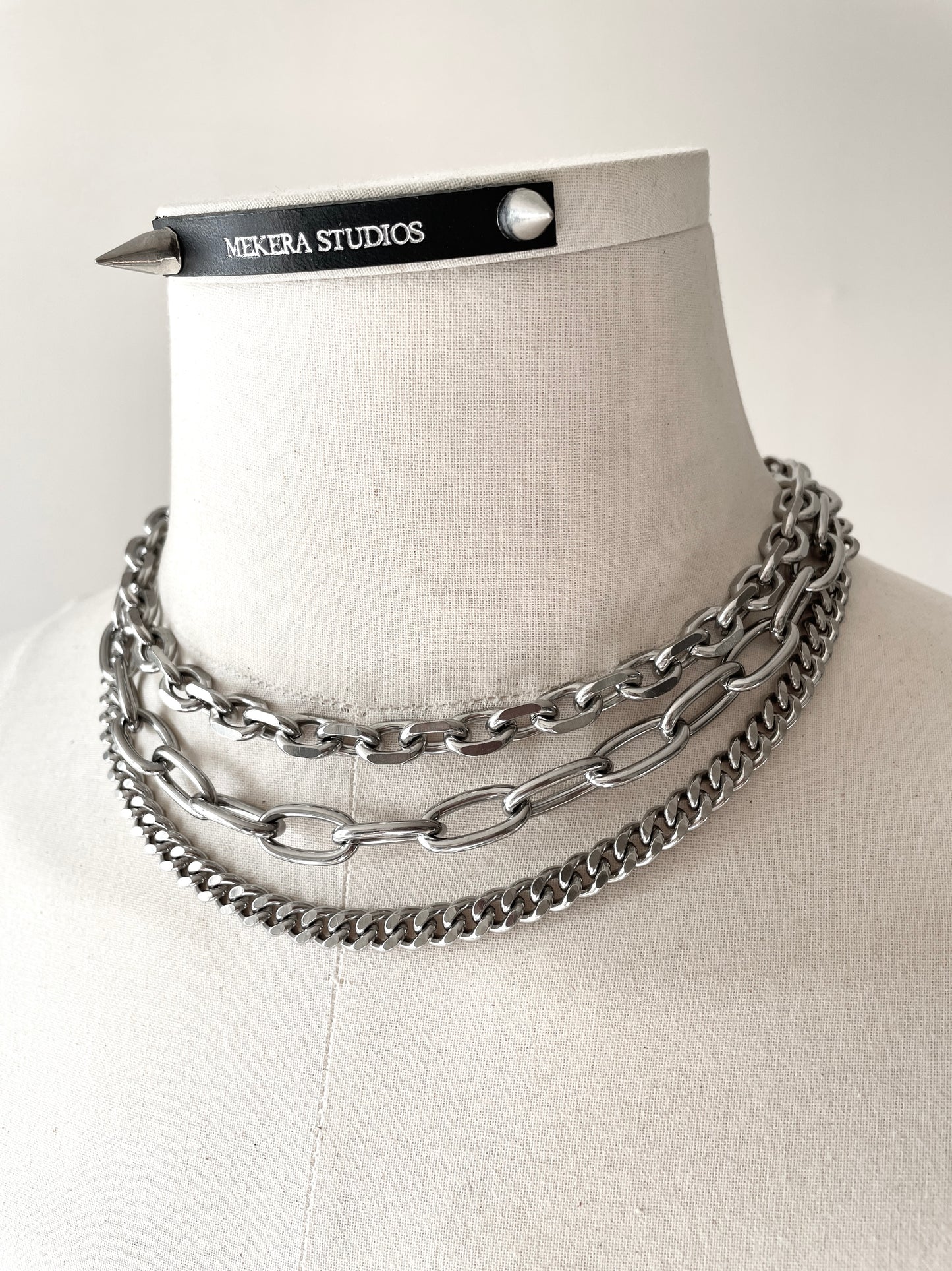 Cuban Link Chain Necklace Stainless steel RTB-N4 - MEKERA STUDIOS