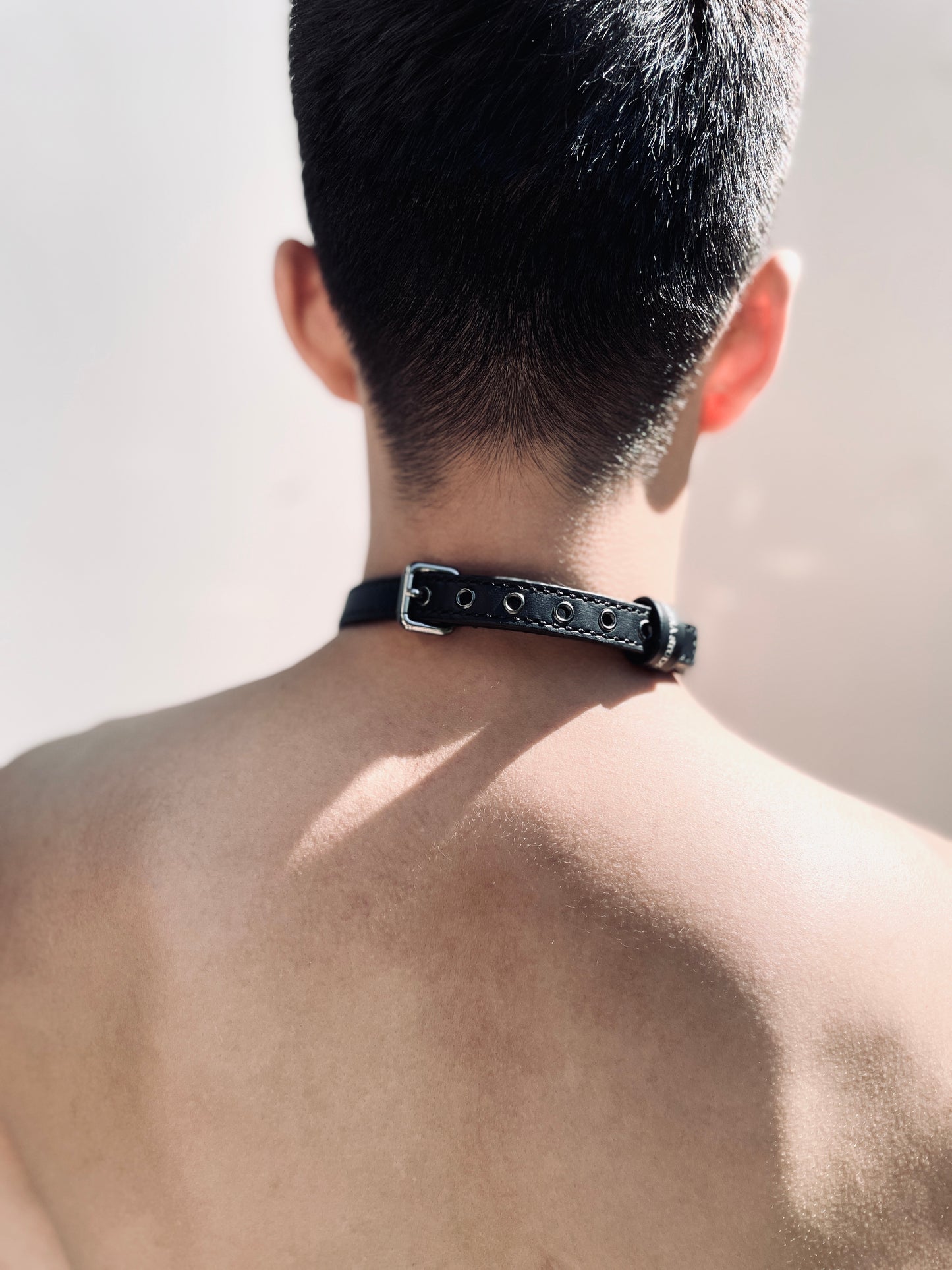 VG3 Limited Edition Leather Choker Onyx Gold Necklace Chain For women For men - MEKERA STUDIOS