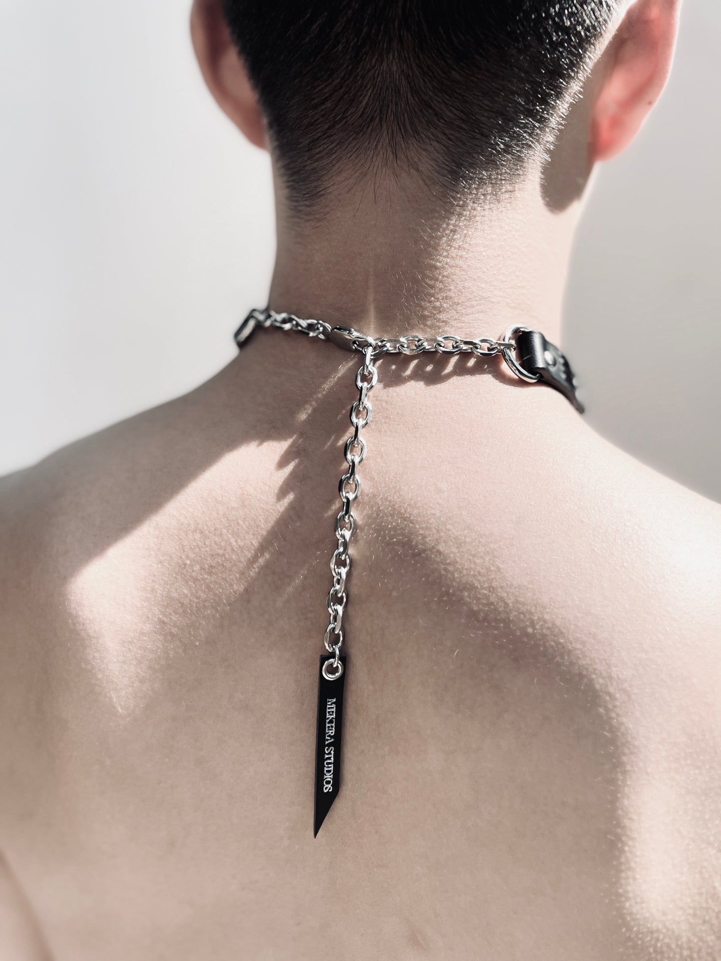 PK2 Pearl Spike Necklace Choker Limited Edition Handcrafted - MEKERA STUDIOS