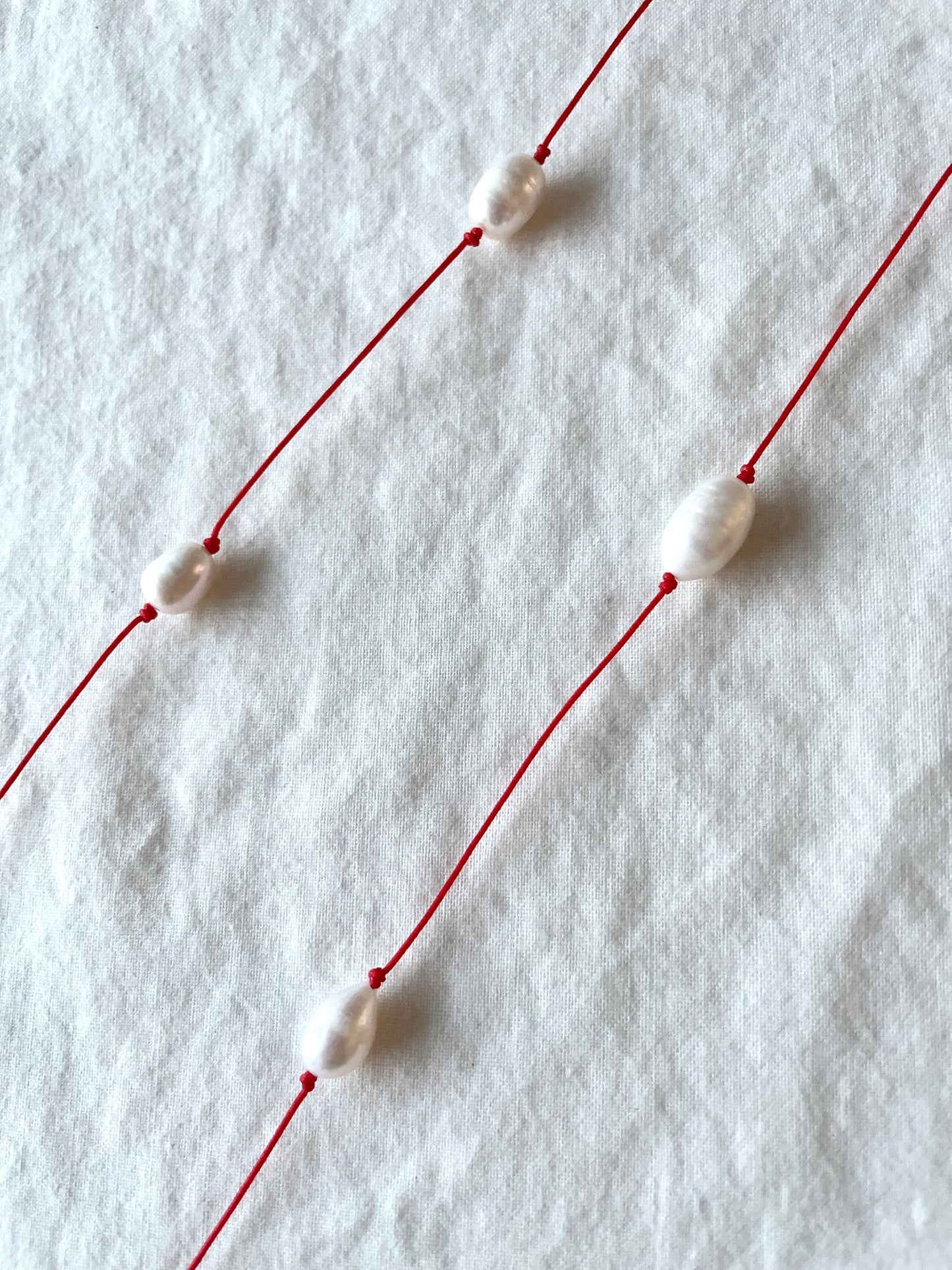 Handcrafted Korean Norigae Knot Pearl Necklace, limited edition by artisans