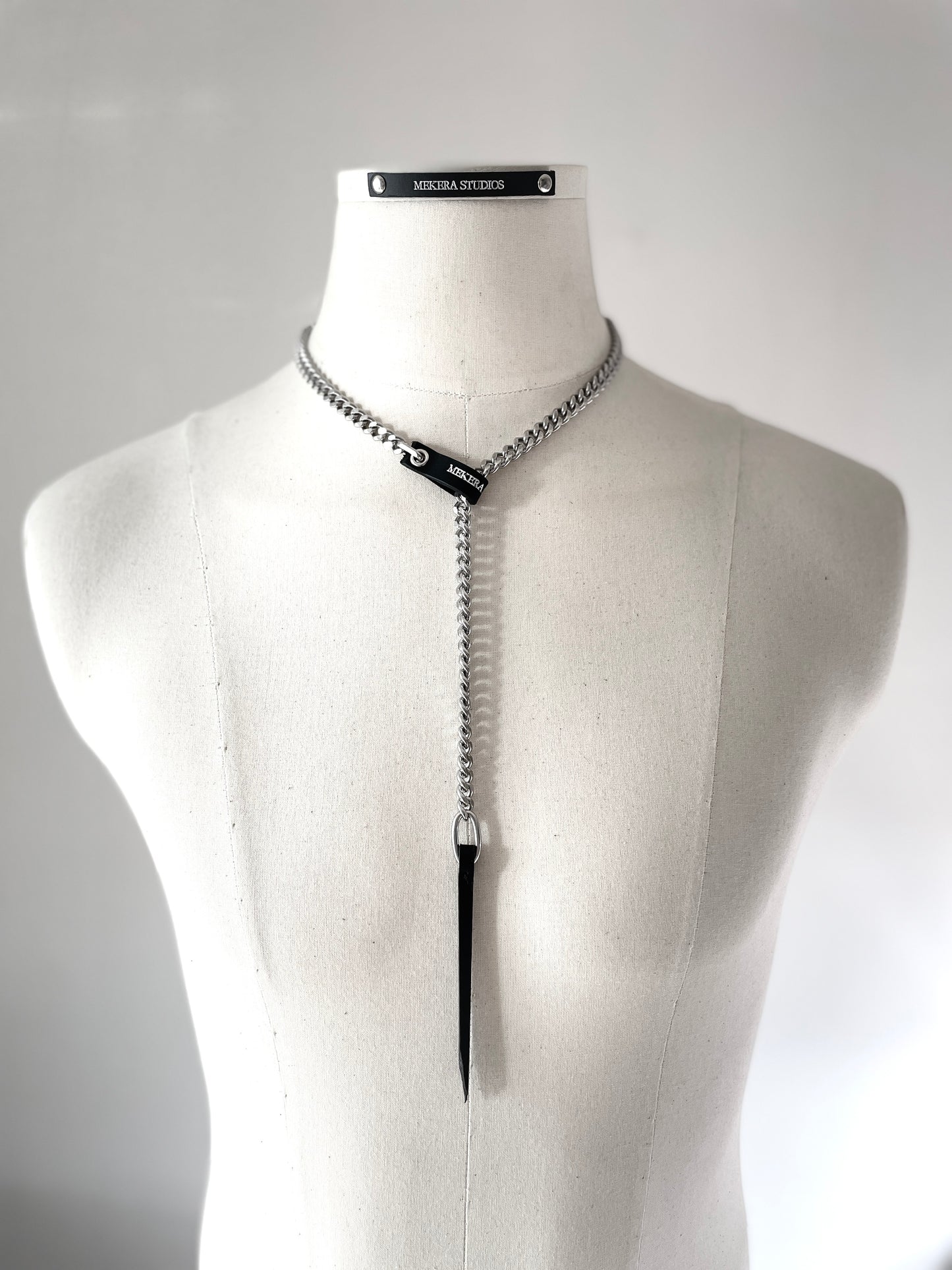 Wings9 - SOAR collection Leather Chain Necklace Limited Edition Handcrafted - MEKERA STUDIOS