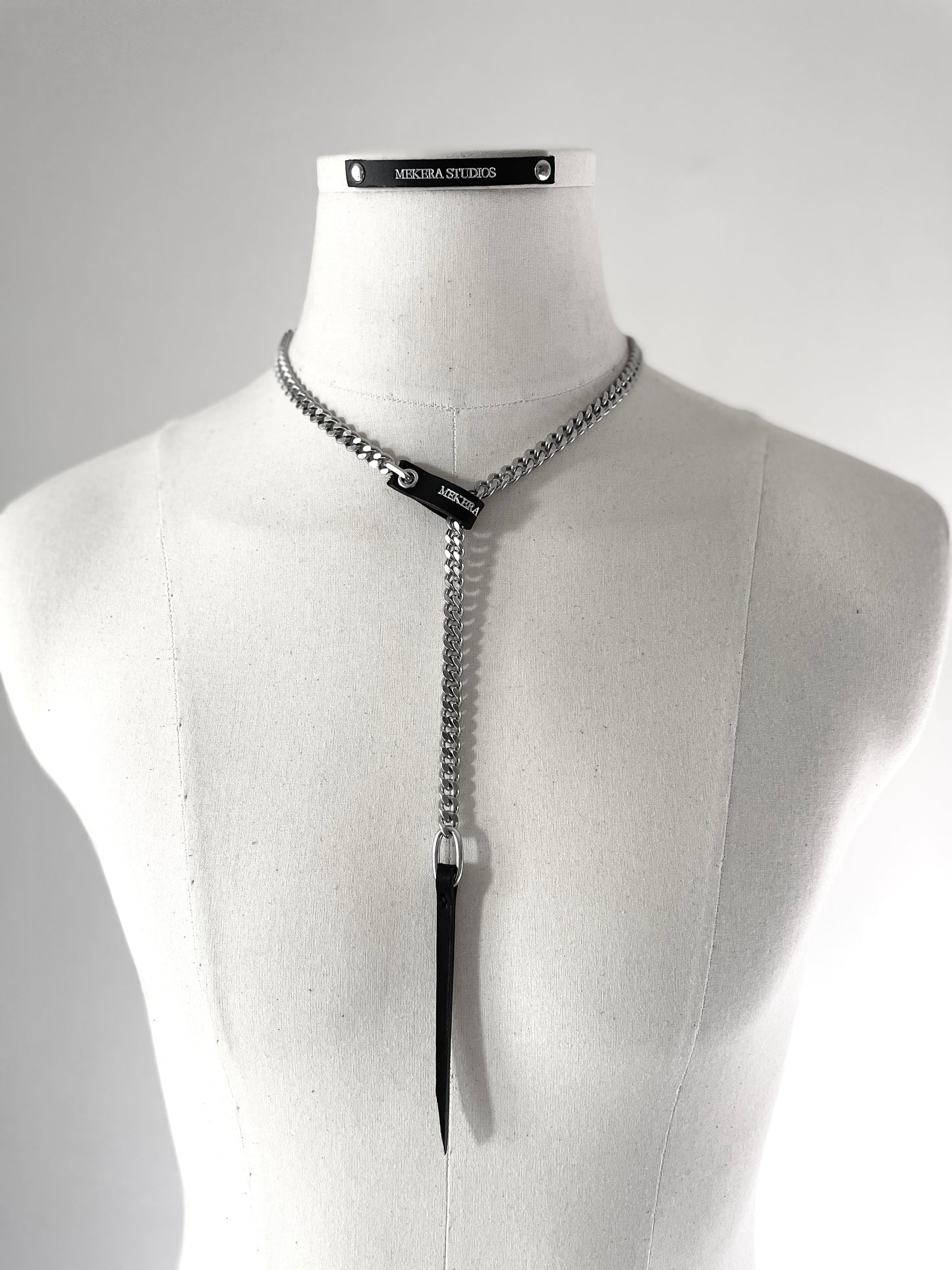 Wings9 - SOAR collection Leather Chain Necklace Limited Edition Handcrafted - MEKERA STUDIOS