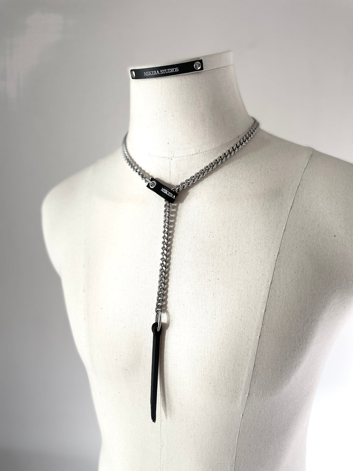 Wings9 - SOAR collection Leather Chain Necklace Limited Edition Handcrafted - MEKERA STUDIOS