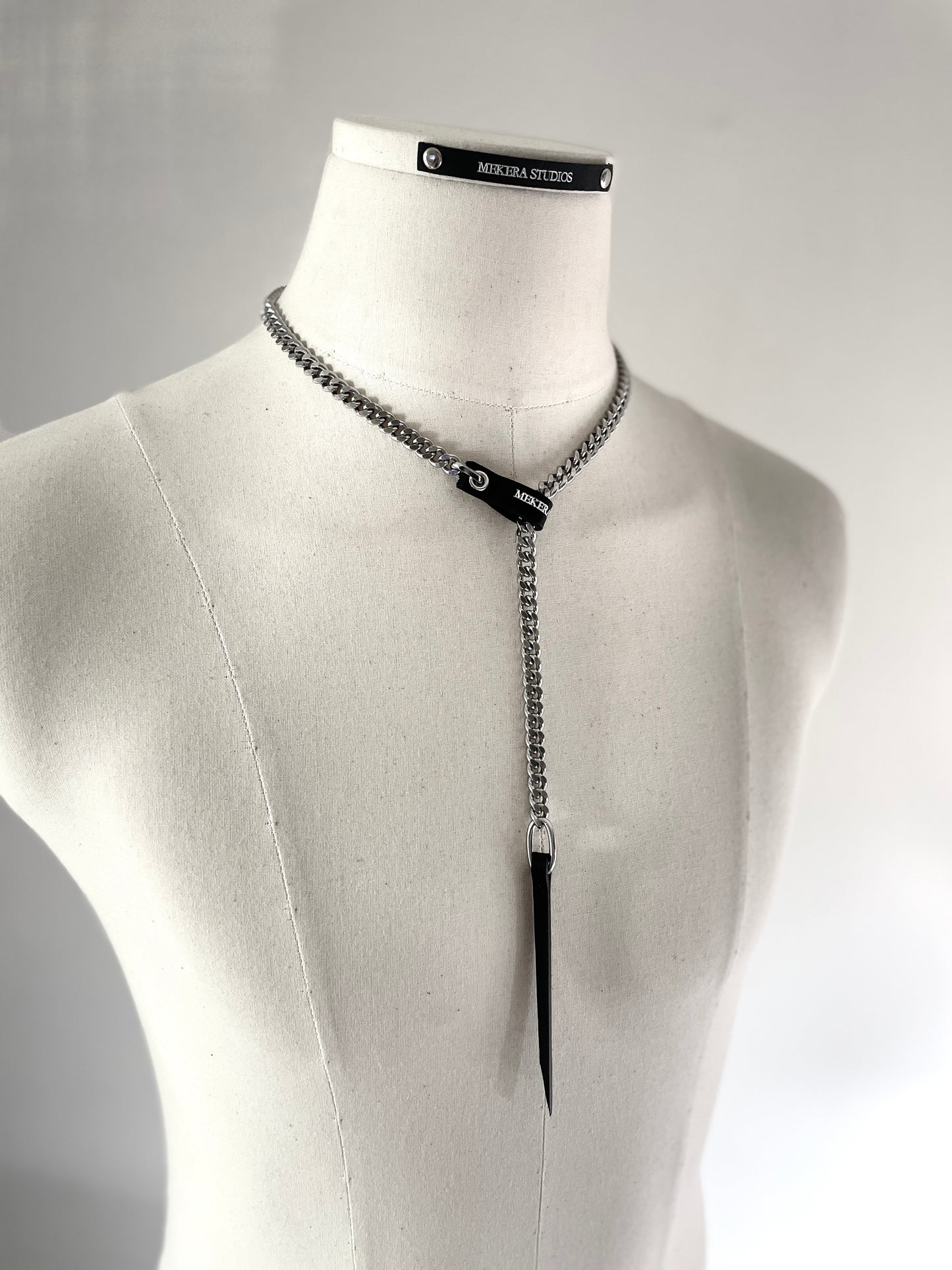 Wings9 - SOAR collection Leather Chain Necklace Limited Edition Handcrafted - MEKERA STUDIOS