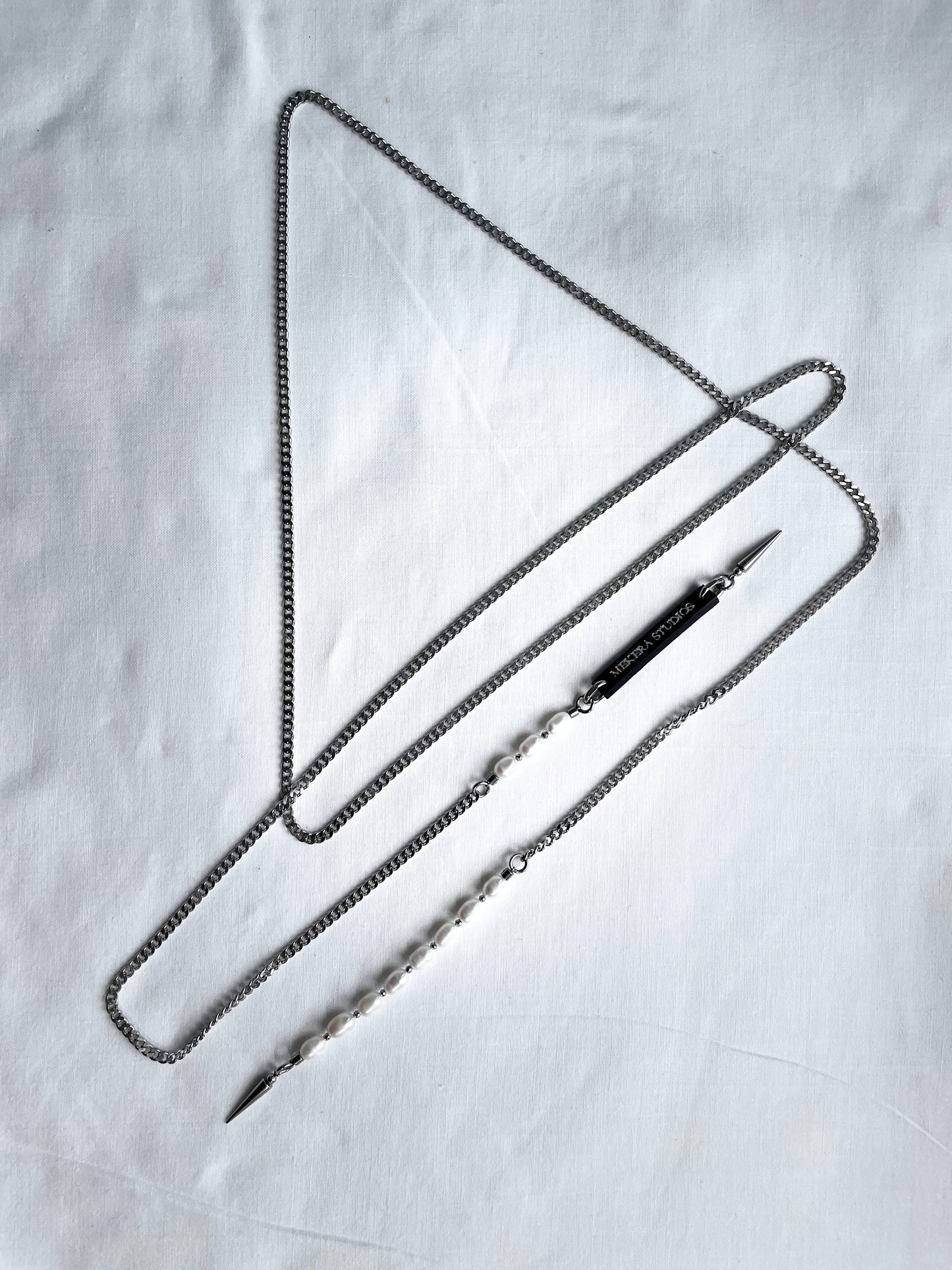 Collection { J } True Pearl Necklace J-1 - MEKERA STUDIOS