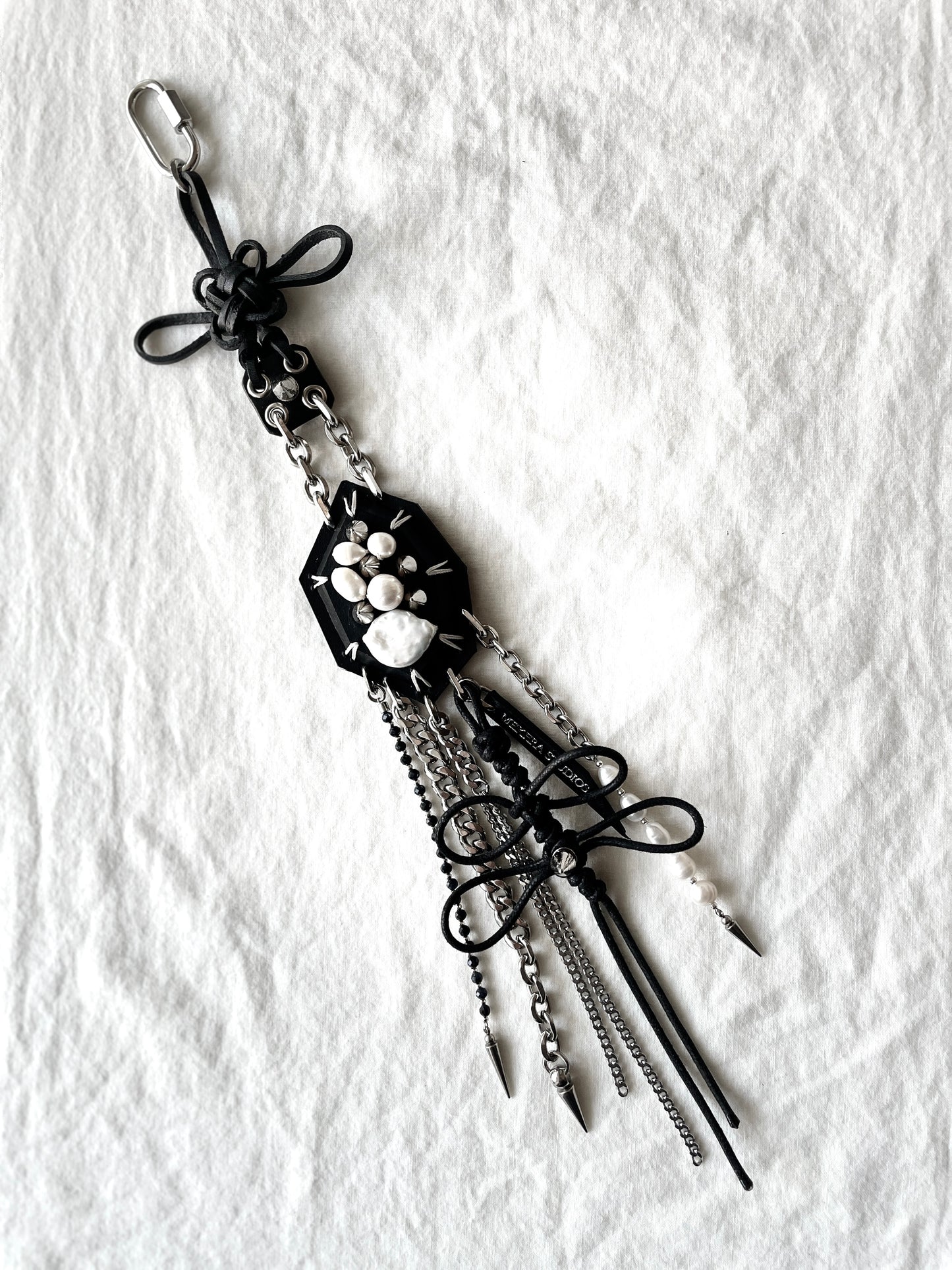Korean Punk NORIGAE Keychain, Handcrafted Leather knot, limited edition by artisans