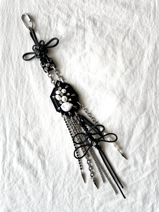 Korean Punk NORIGAE Keychain, Handcrafted Leather knot, limited edition by artisans