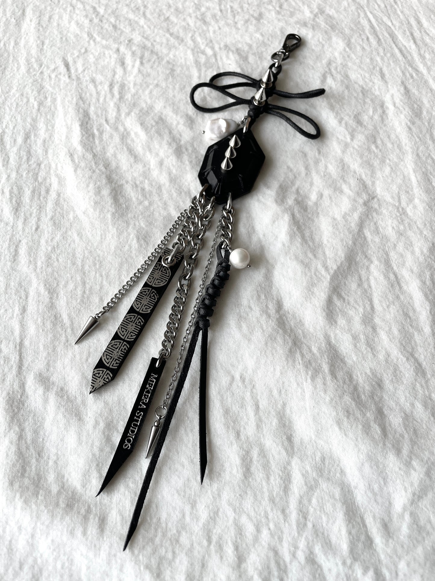 Korean Punk NORIGAE-2 Keychain, Handcrafted Leather knot, limited edition by artisans