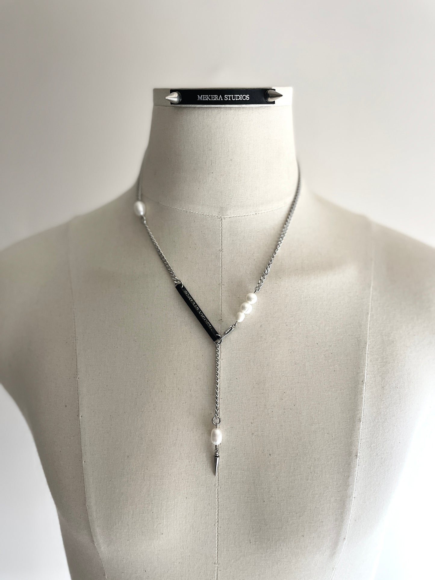 Artistic necklace F-9 Pearl Choker Collection-[F] limited edition by artisans ー MEKERA STUDIOS