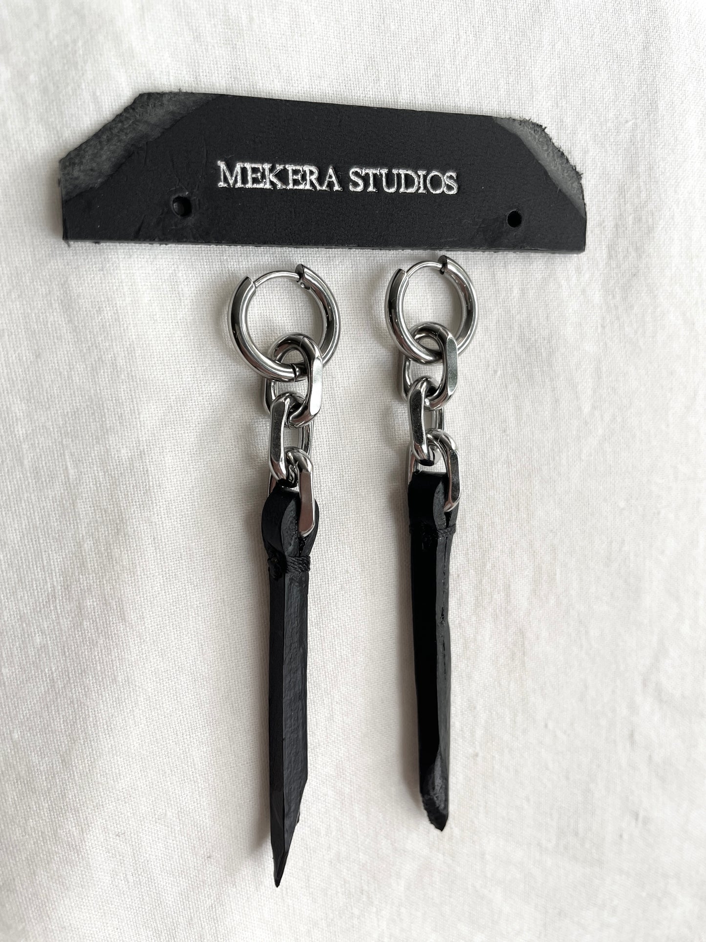 Wings15 Leather Earrings -MEKERA STUDIOS