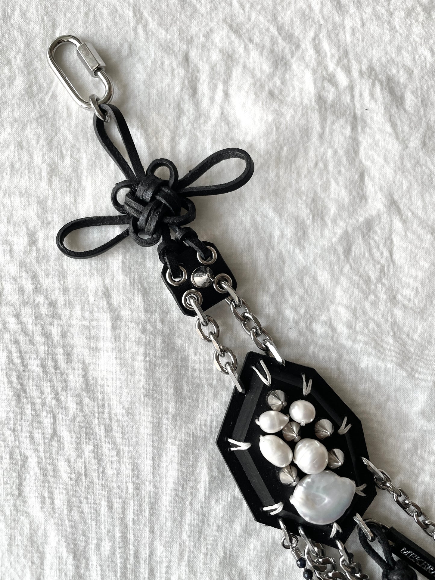 Korean Punk NORIGAE Keychain, Handcrafted Leather knot, limited edition by artisans