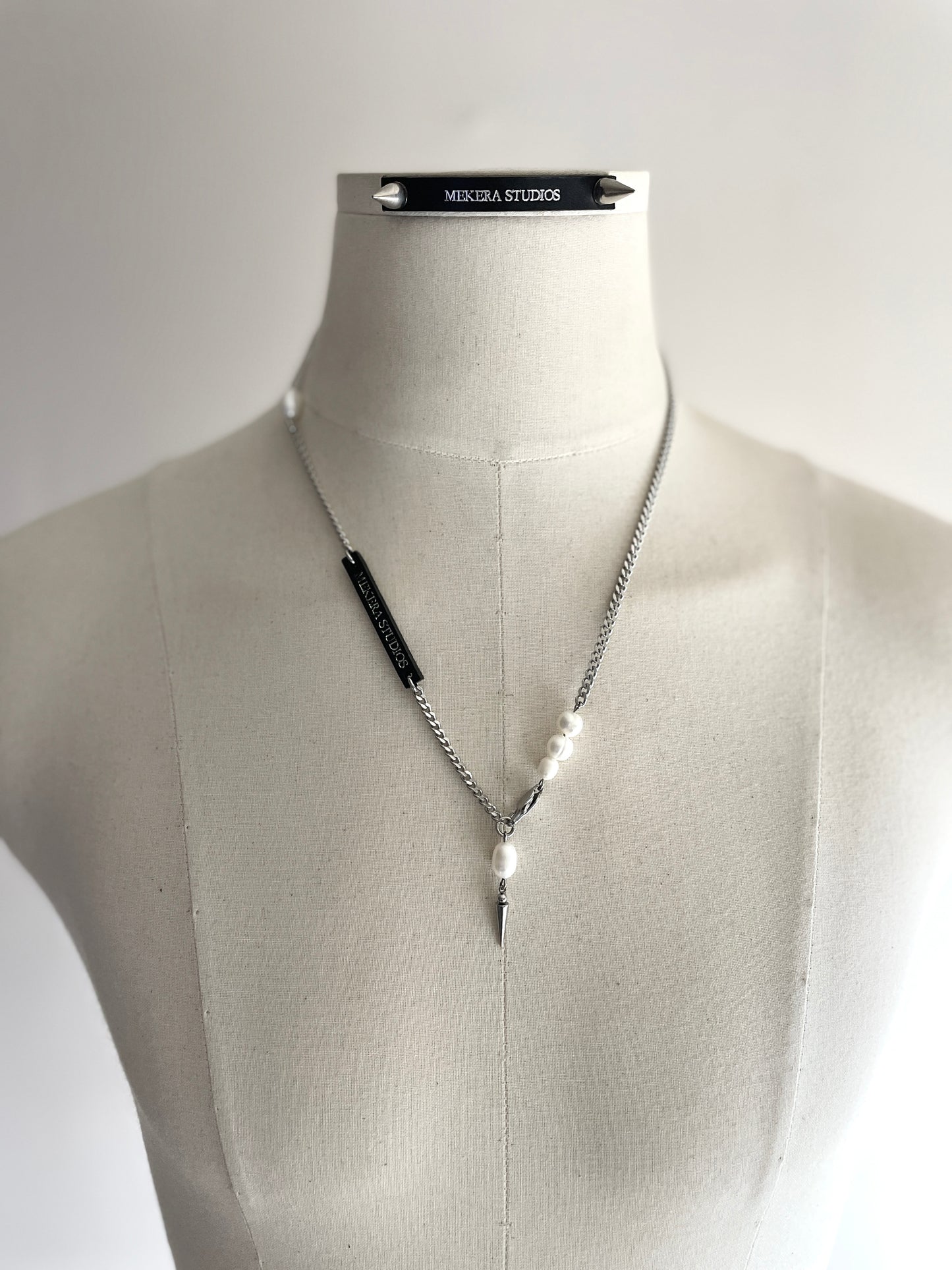 Artistic necklace F-9 Pearl Choker Collection-[F] limited edition by artisans ー MEKERA STUDIOS