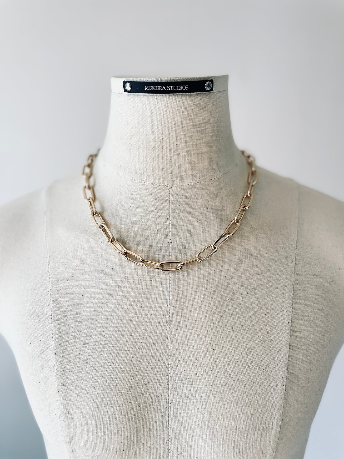 RTB-N1 Gold Chain Necklace Must have Chunky gold chain link heavy - MEKERA STUDIOS