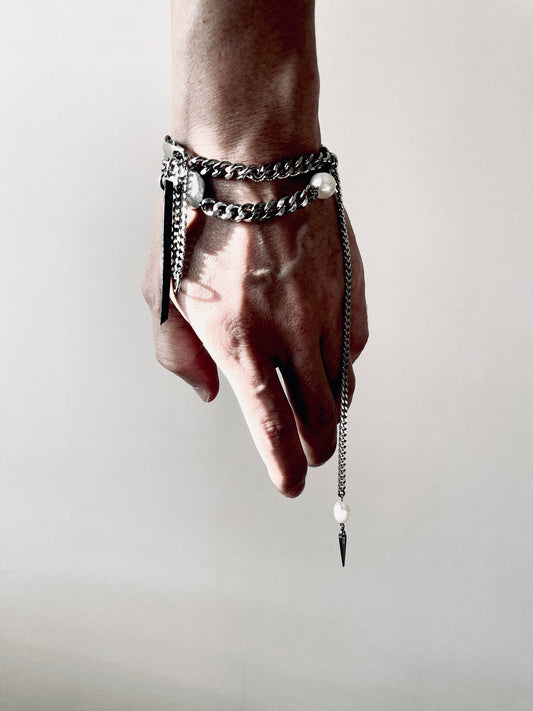 Artistic necklace F-6 Pearl Choker Collection-[F] limited edition by artisans ー MEKERA STUDIOS