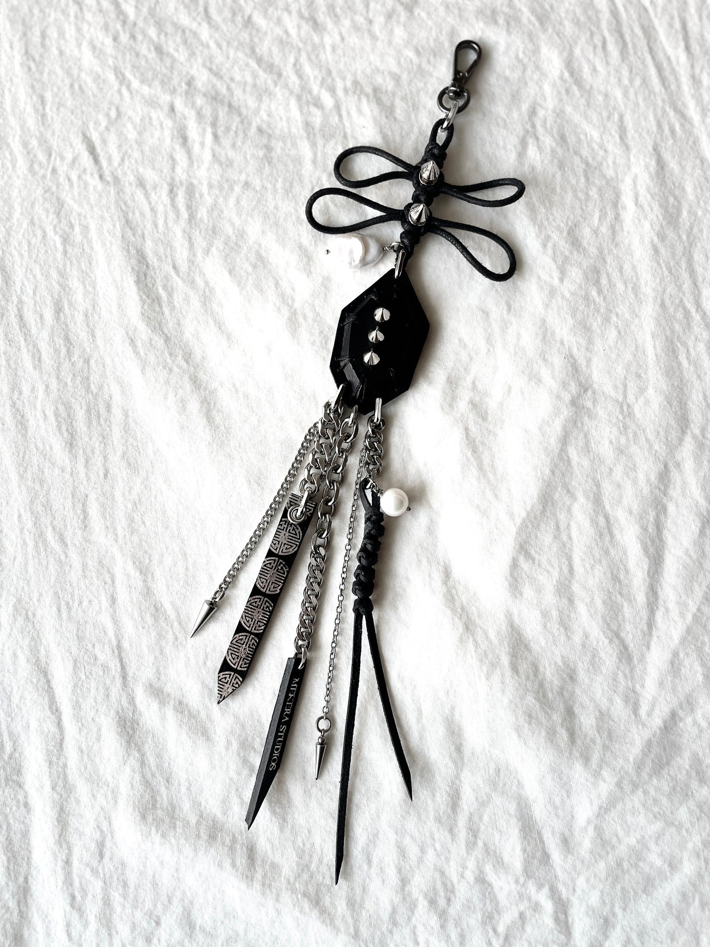 Korean Punk NORIGAE-2 Keychain, Handcrafted Leather knot, limited edition by artisans