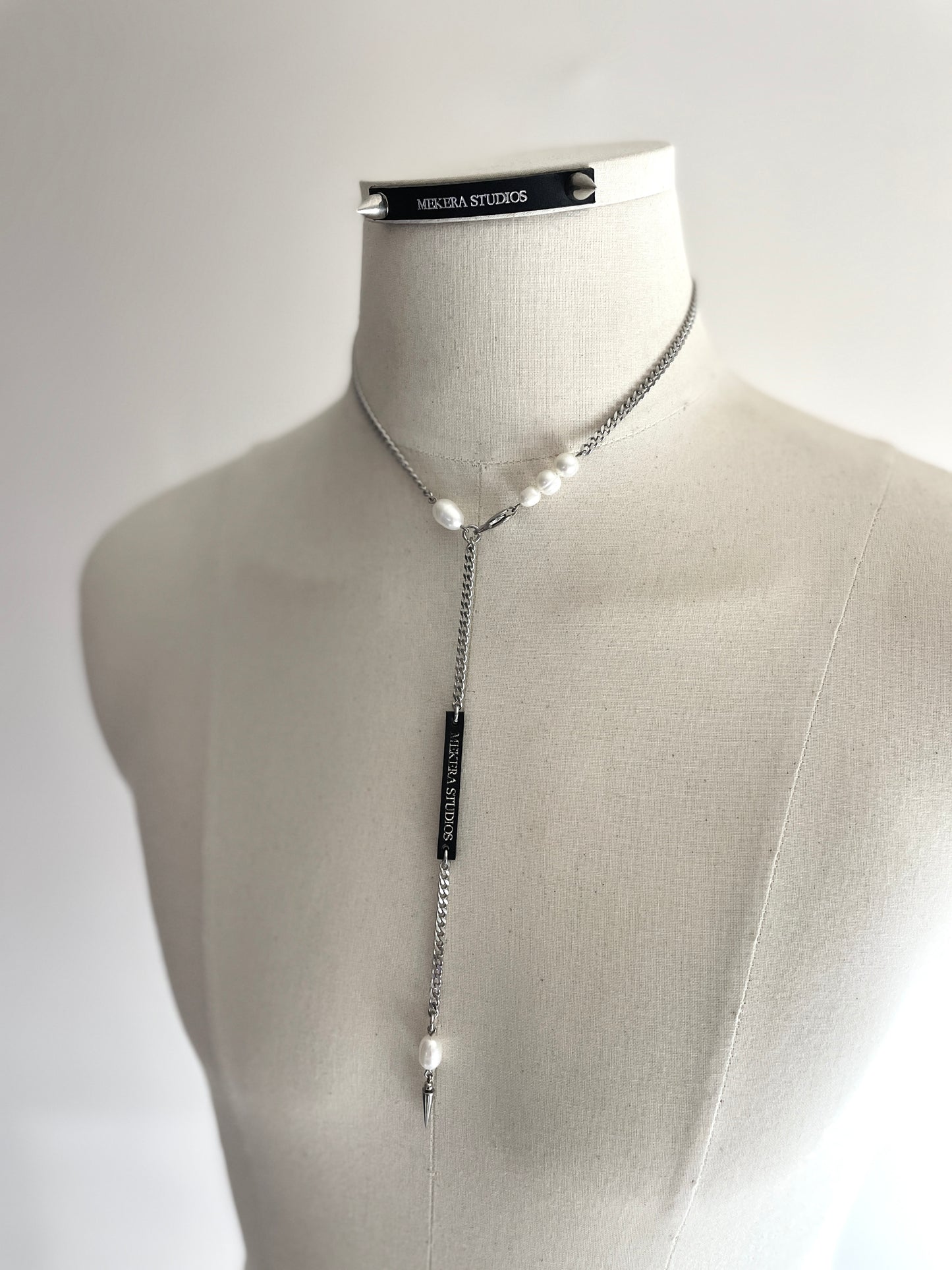 Artistic necklace F-9 Pearl Choker Collection-[F] limited edition by artisans ー MEKERA STUDIOS