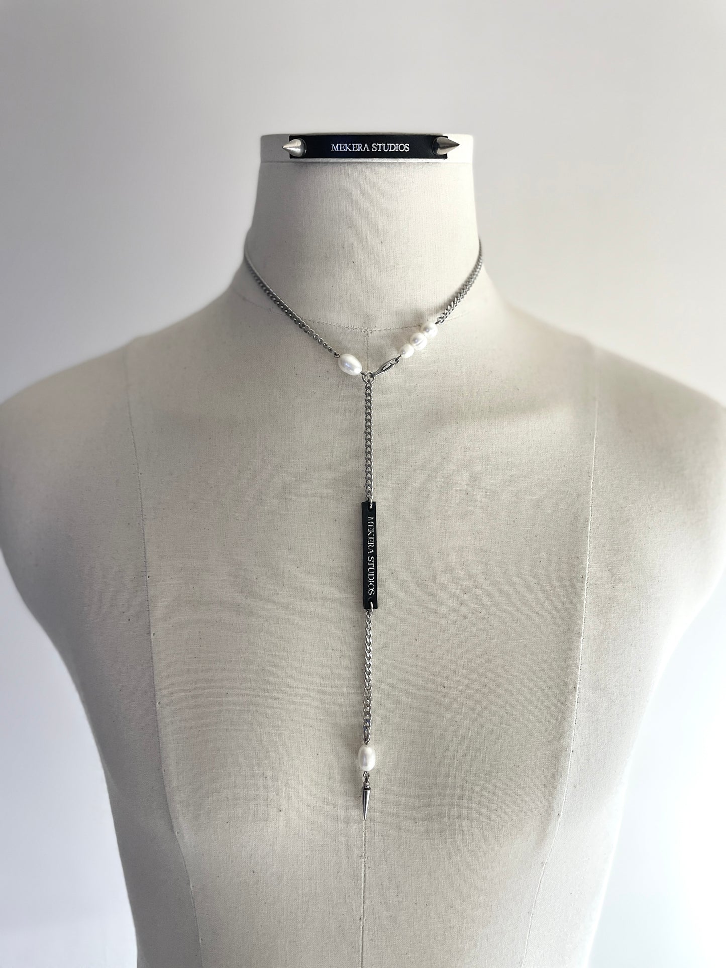 Artistic necklace F-9 Pearl Choker Collection-[F] limited edition by artisans ー MEKERA STUDIOS