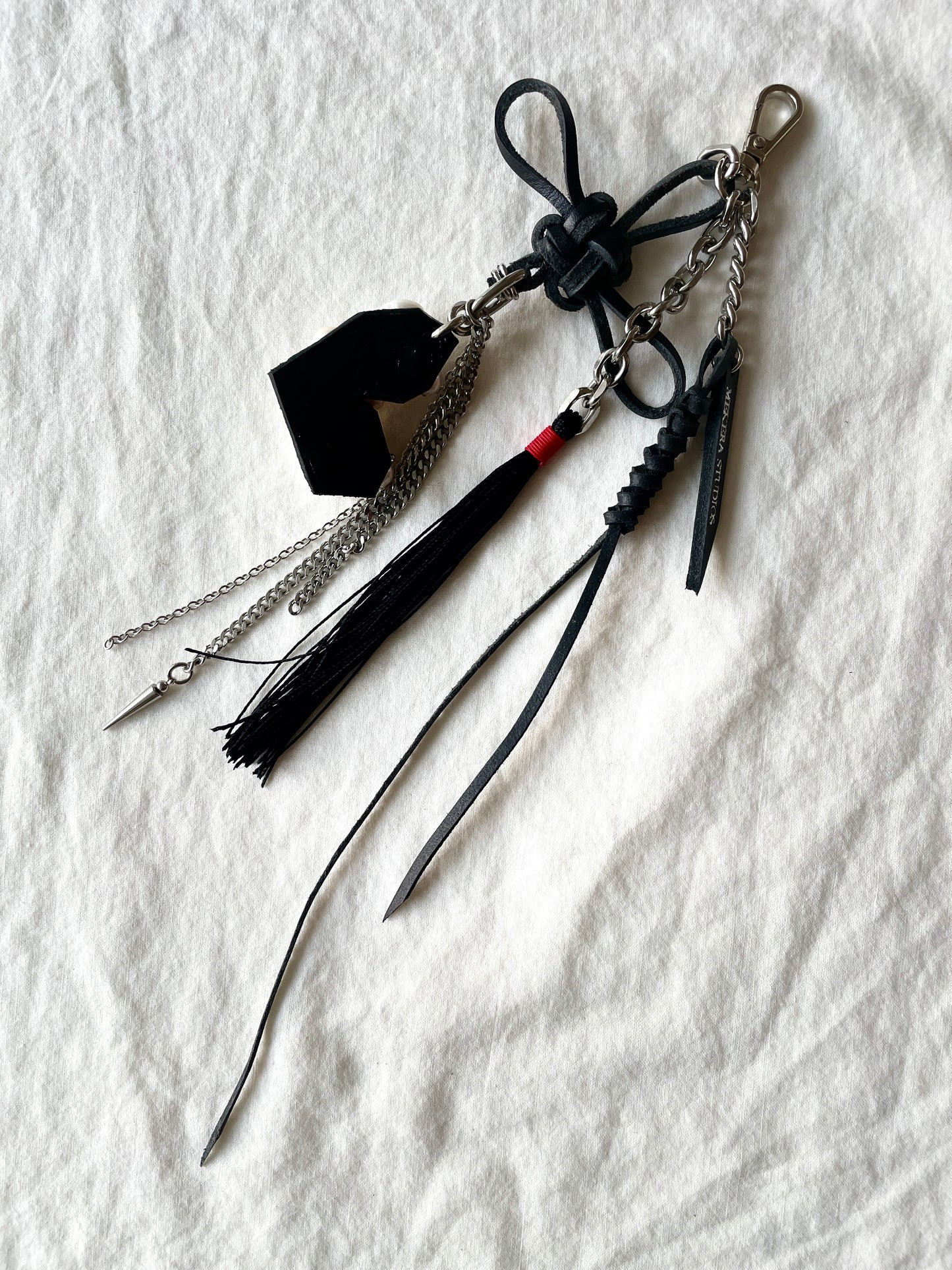 Korean Punk NORIGAE-3 Keychain, Handcrafted Leather knot, limited edition by artisans