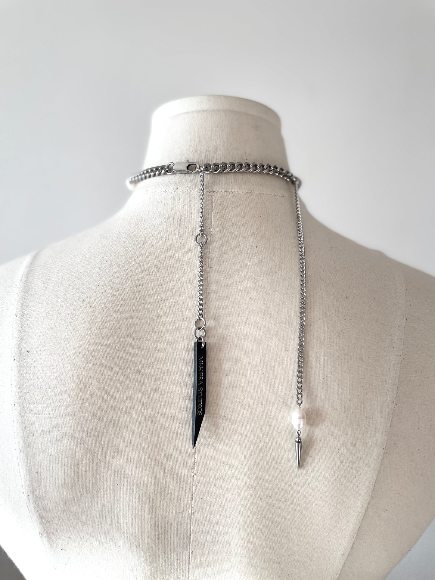 Artistic necklace F-6 Pearl Choker Collection-[F] limited edition by artisans ー MEKERA STUDIOS