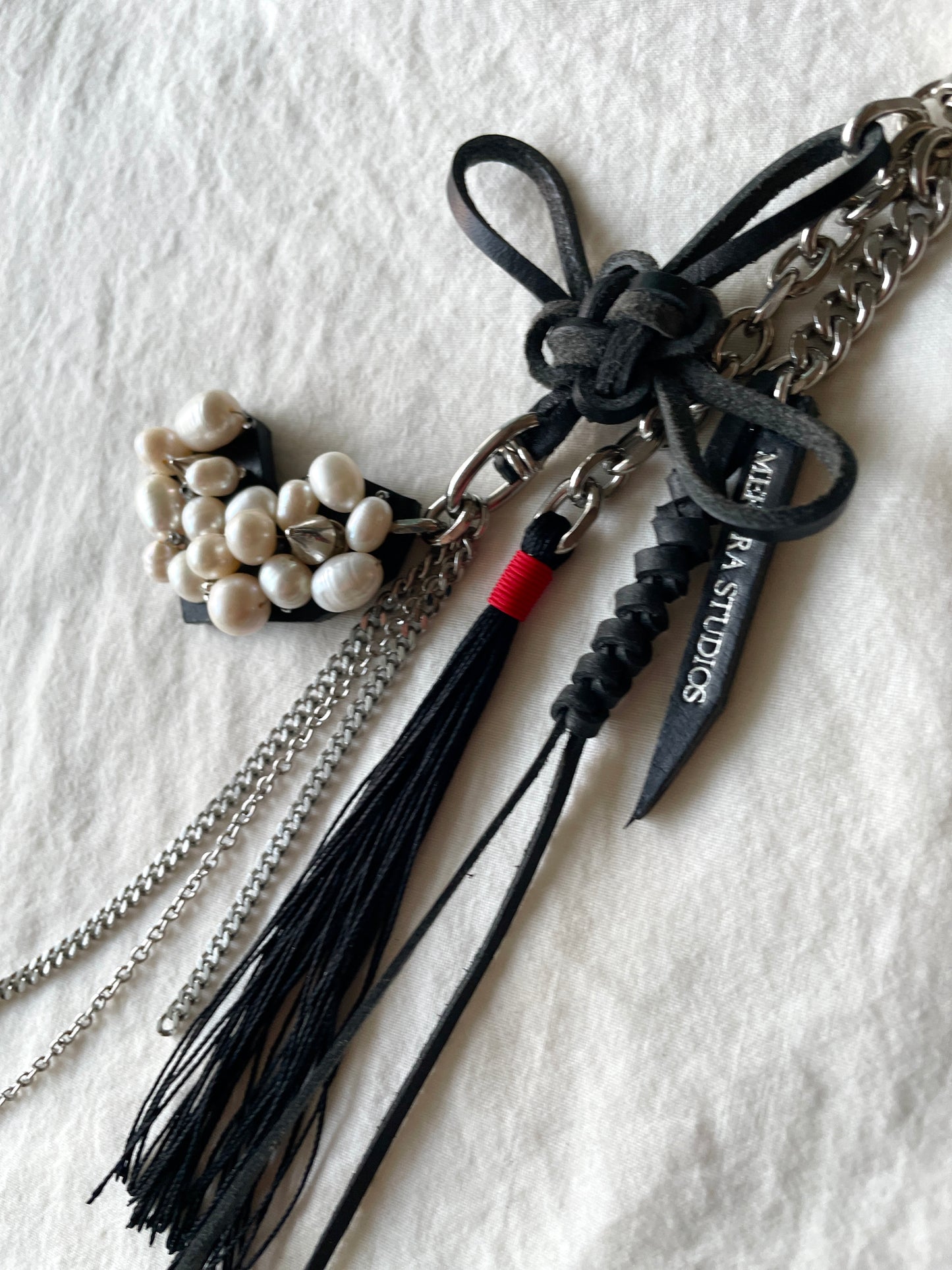 Korean Punk NORIGAE-3 Keychain, Handcrafted Leather knot, limited edition by artisans