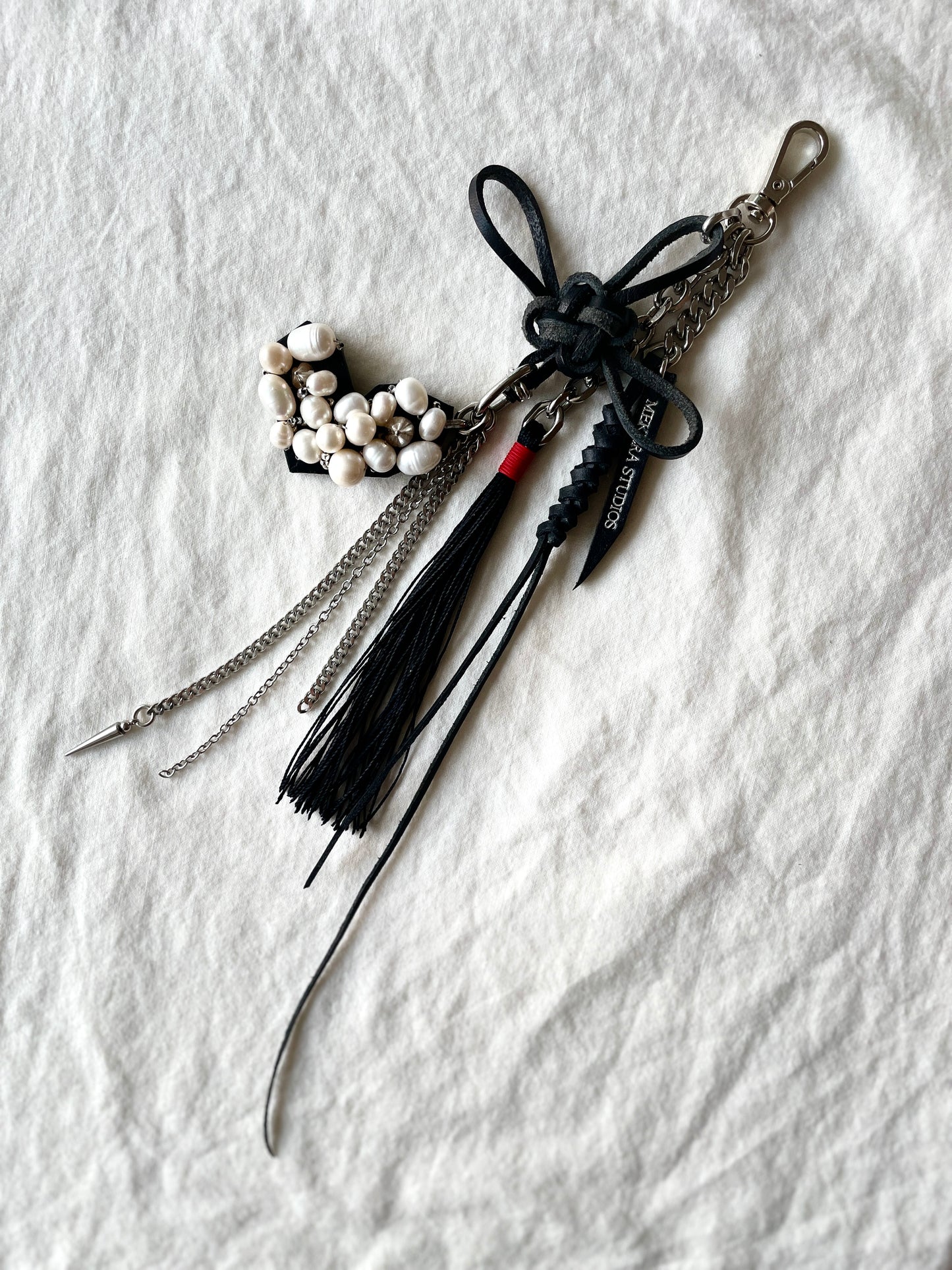 Korean Punk NORIGAE-3 Keychain, Handcrafted Leather knot, limited edition by artisans