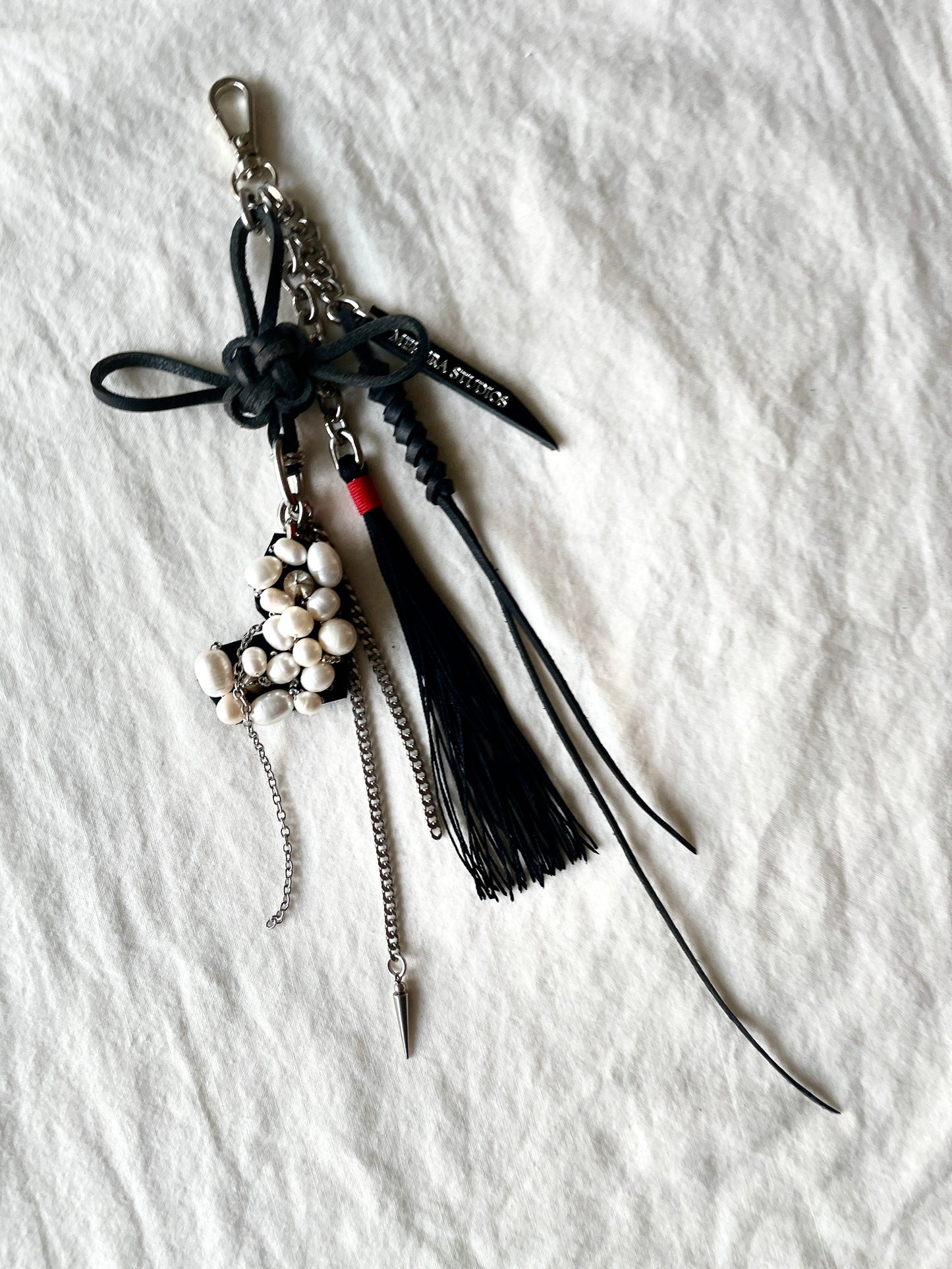 Korean Punk NORIGAE-3 Keychain, Handcrafted Leather knot, limited edition by artisans