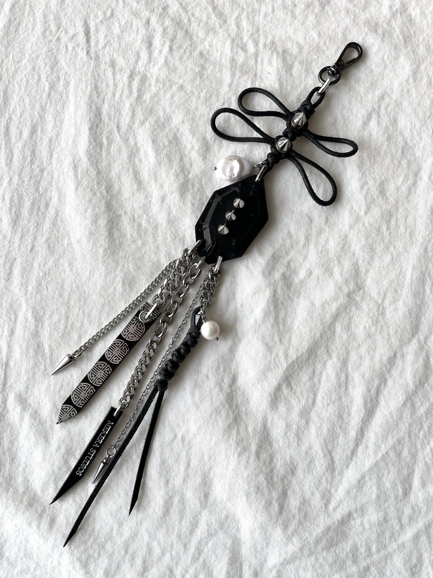 Korean Punk NORIGAE-2 Keychain, Handcrafted Leather knot, limited edition by artisans