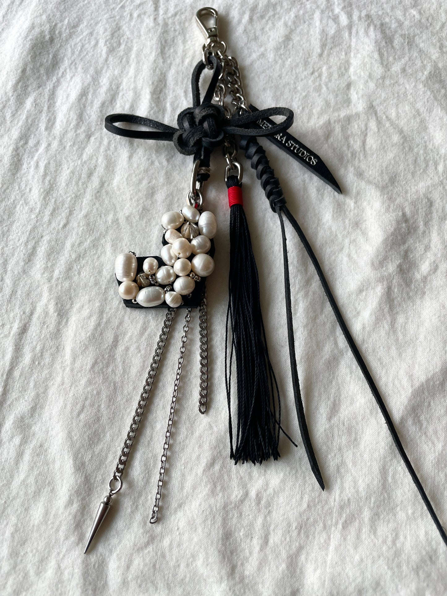 Korean Punk NORIGAE-3 Keychain, Handcrafted Leather knot, limited edition by artisans