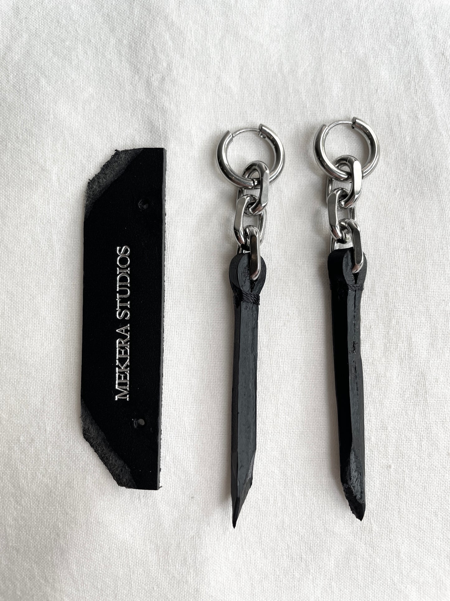 Wings15 Leather Earrings -MEKERA STUDIOS