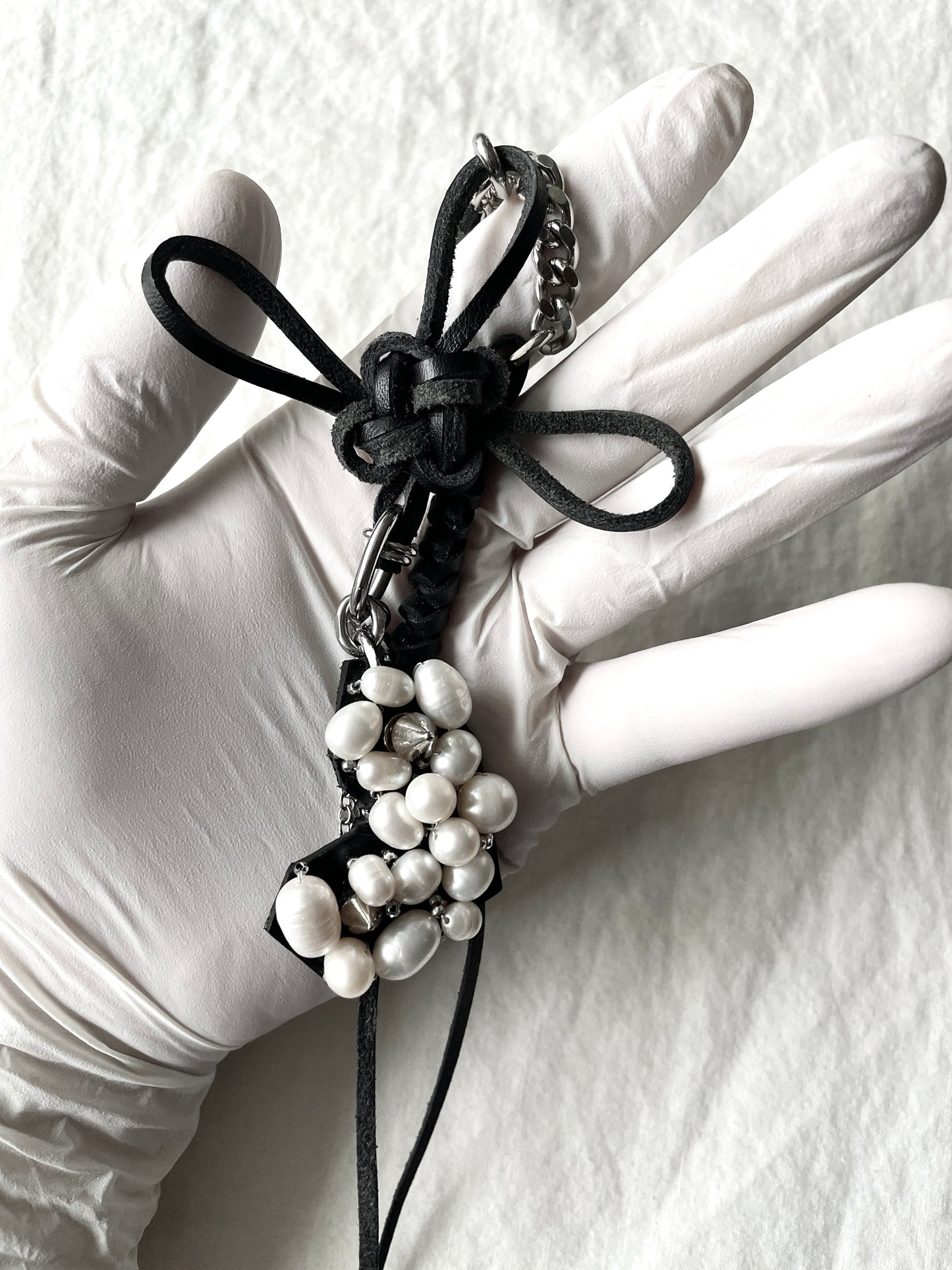 Korean Punk NORIGAE-3 Keychain, Handcrafted Leather knot, limited edition by artisans
