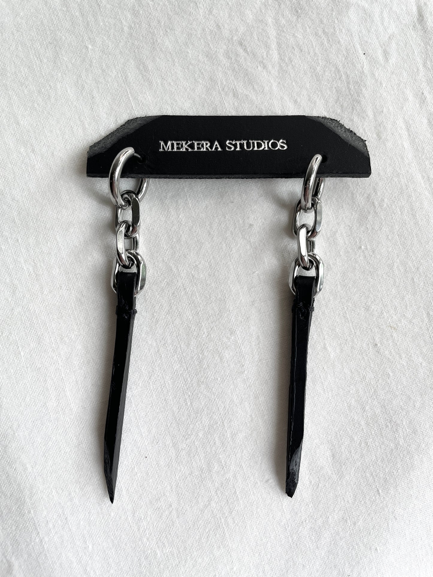 Wings15 Leather Earrings -MEKERA STUDIOS