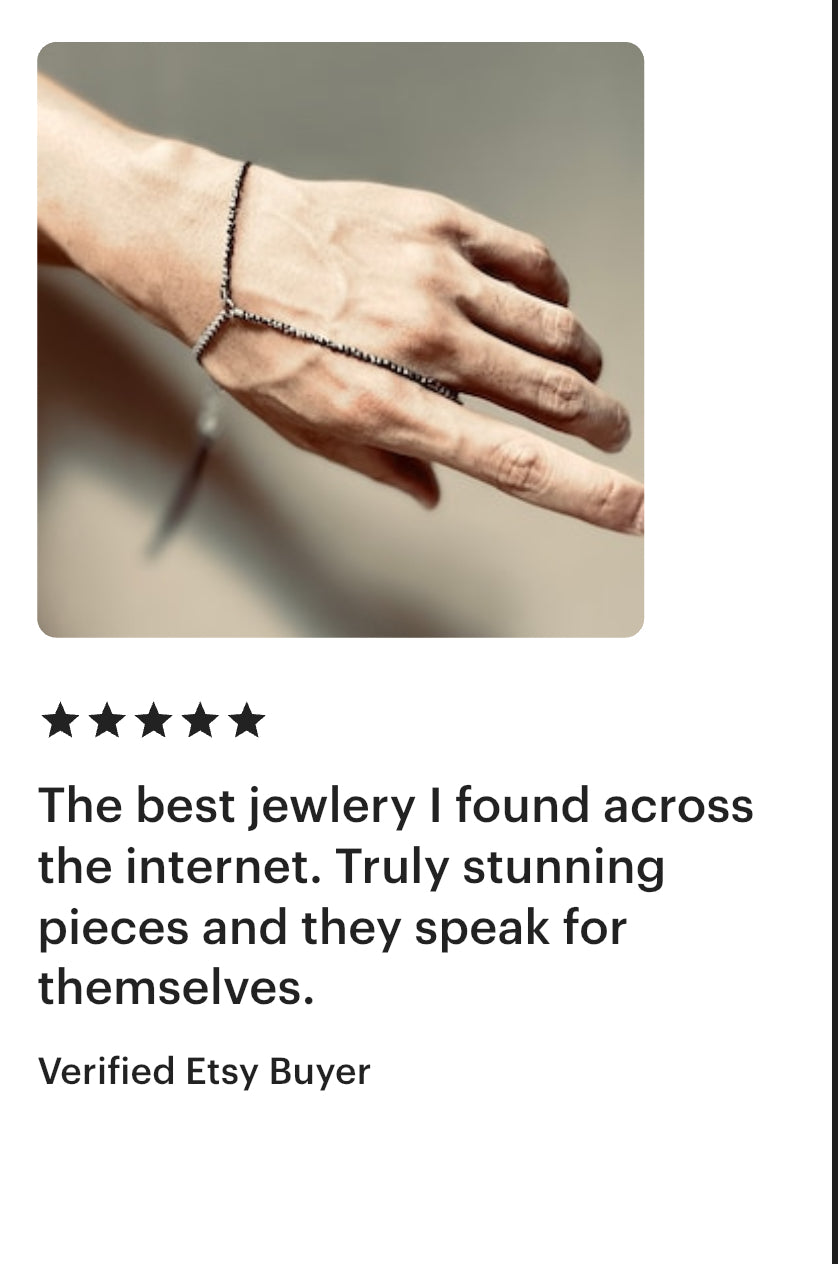 BS2 Sparkling Spinel Y Bracelet chain - MEKERA STUDIOS Limited Edition Handcrafted