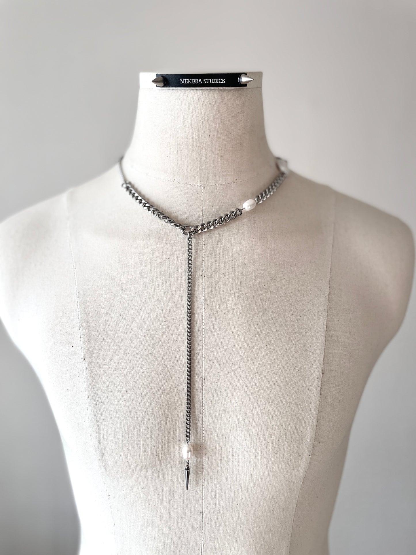 Artistic necklace F-6 Pearl Choker Collection-[F] limited edition by artisans ー MEKERA STUDIOS