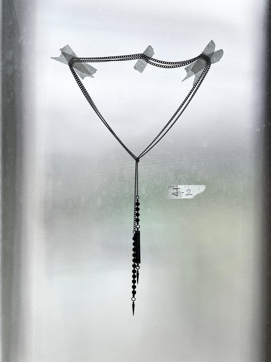 Collection { J } Onyx Necklace J-2 - MEKERA STUDIOS