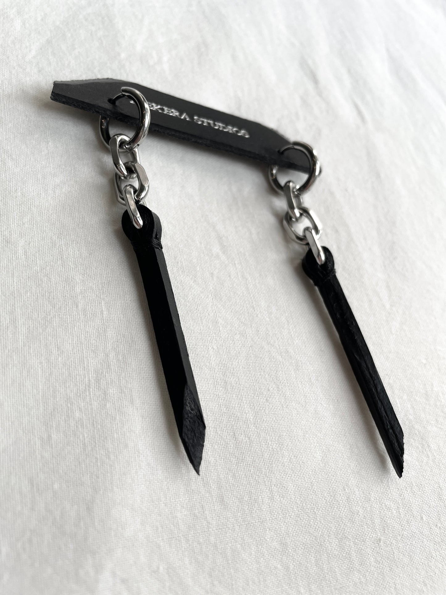 Wings15 Leather Earrings -MEKERA STUDIOS
