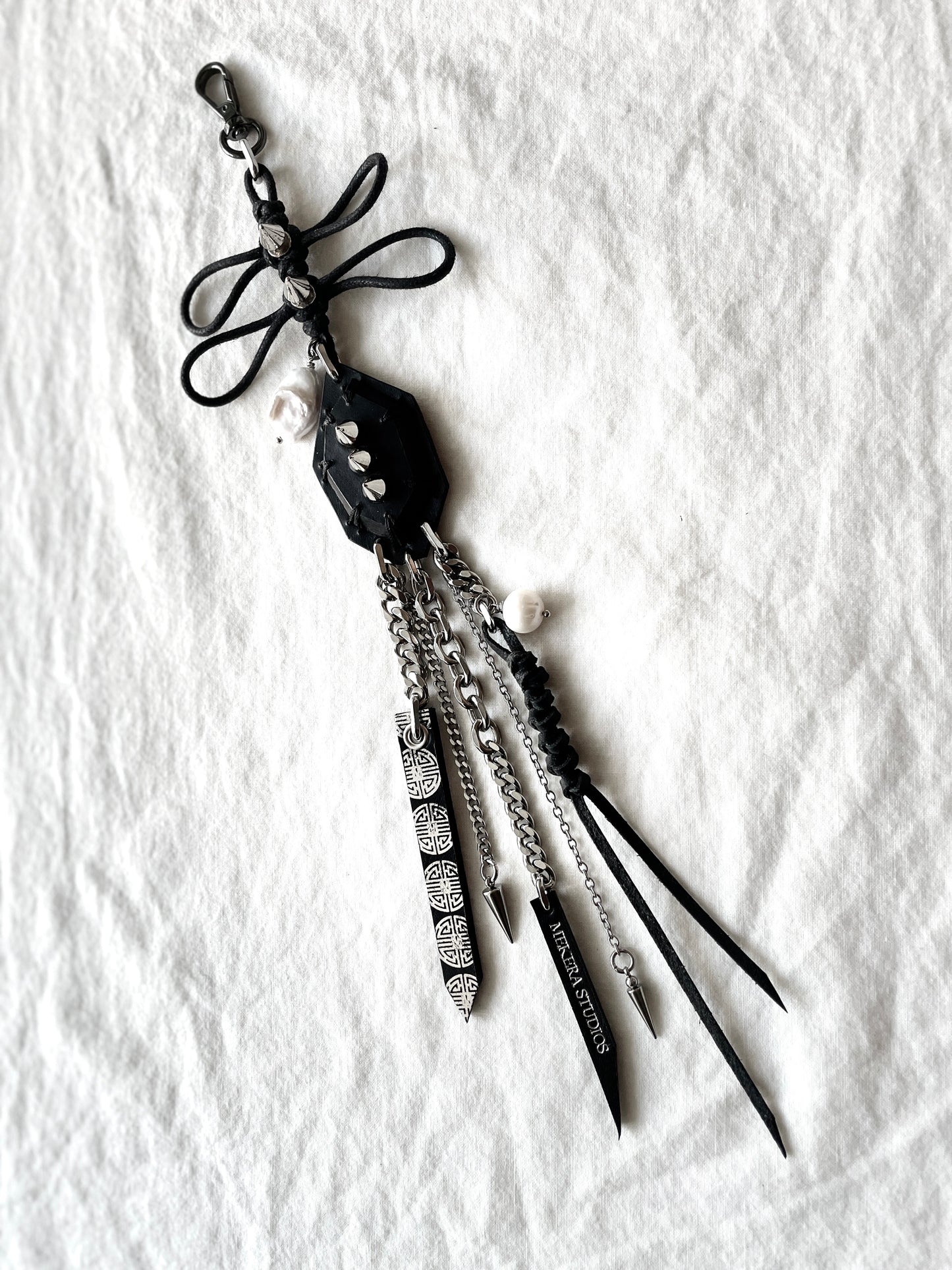 Korean Punk NORIGAE-2 Keychain, Handcrafted Leather knot, limited edition by artisans