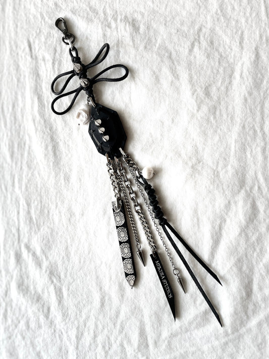 Korean Punk NORIGAE-2 Keychain, Handcrafted Leather knot, limited edition by artisans