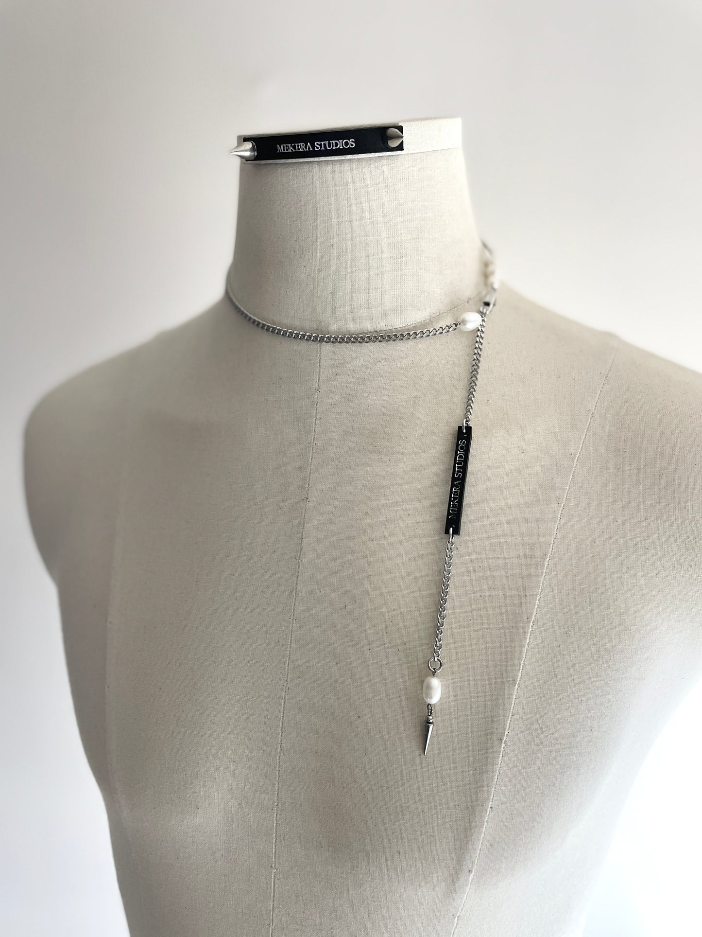 Artistic necklace F-9 Pearl Choker Collection-[F] limited edition by artisans ー MEKERA STUDIOS