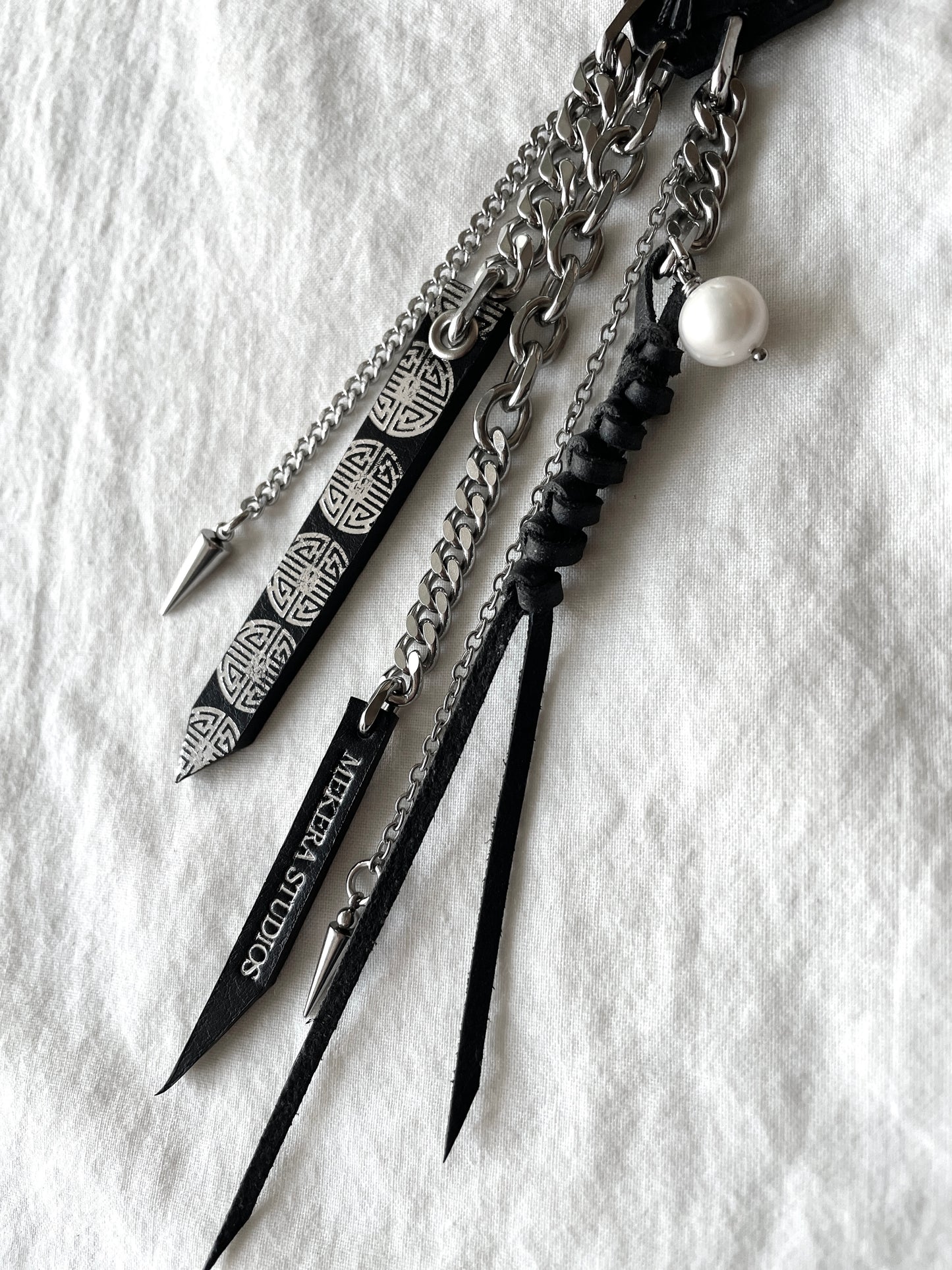 Korean Punk NORIGAE-2 Keychain, Handcrafted Leather knot, limited edition by artisans