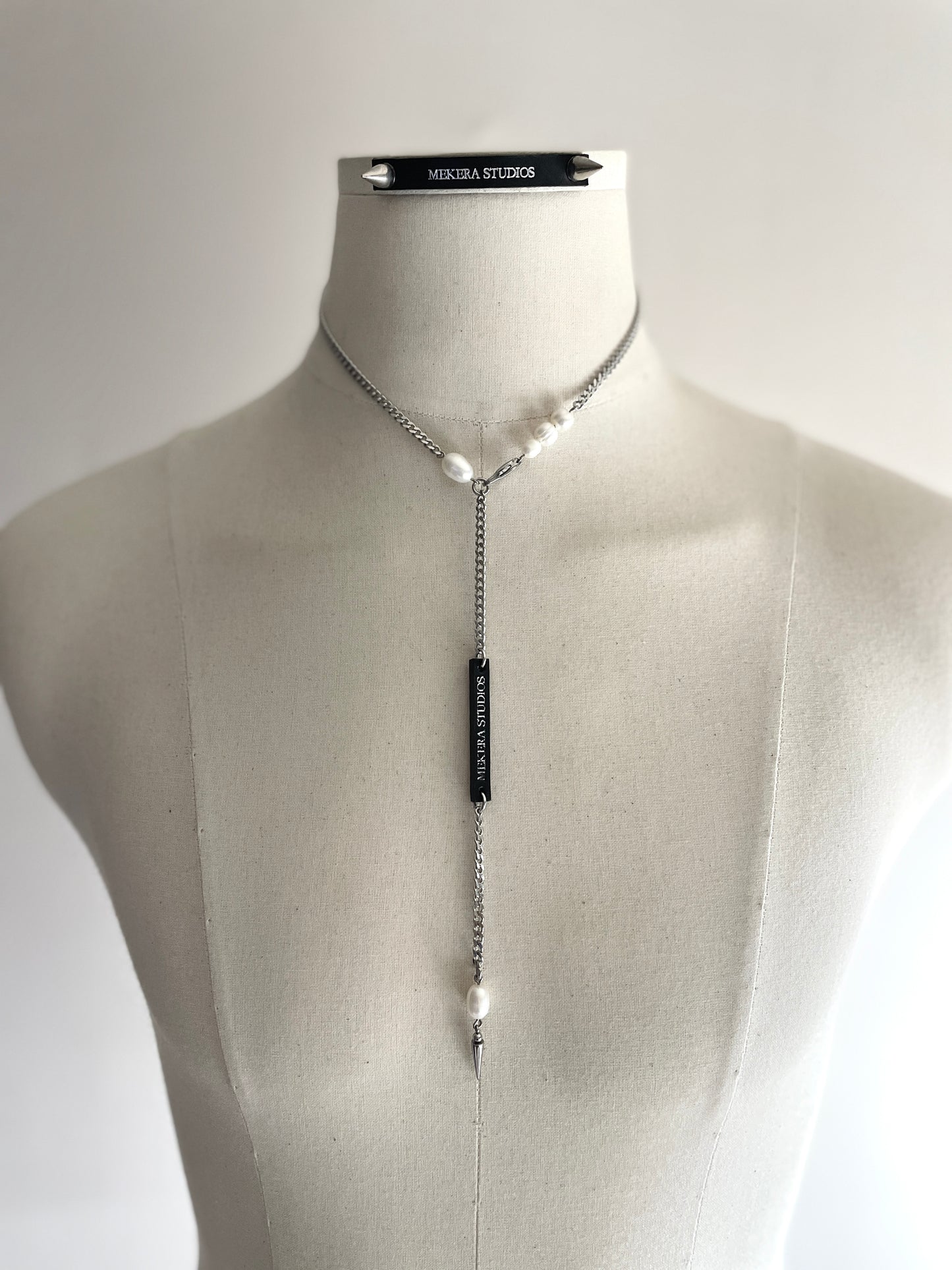 Artistic necklace F-9 Pearl Choker Collection-[F] limited edition by artisans ー MEKERA STUDIOS